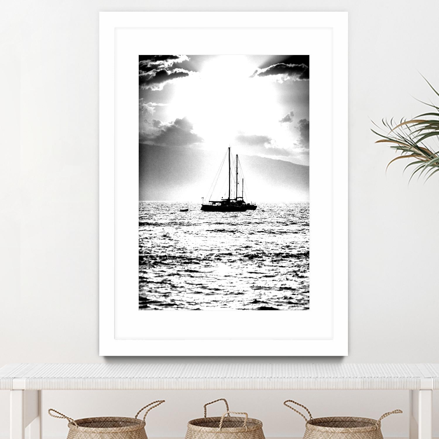 Waiting for the Wind by Aaron Matheson on GIANT ART - white nautical