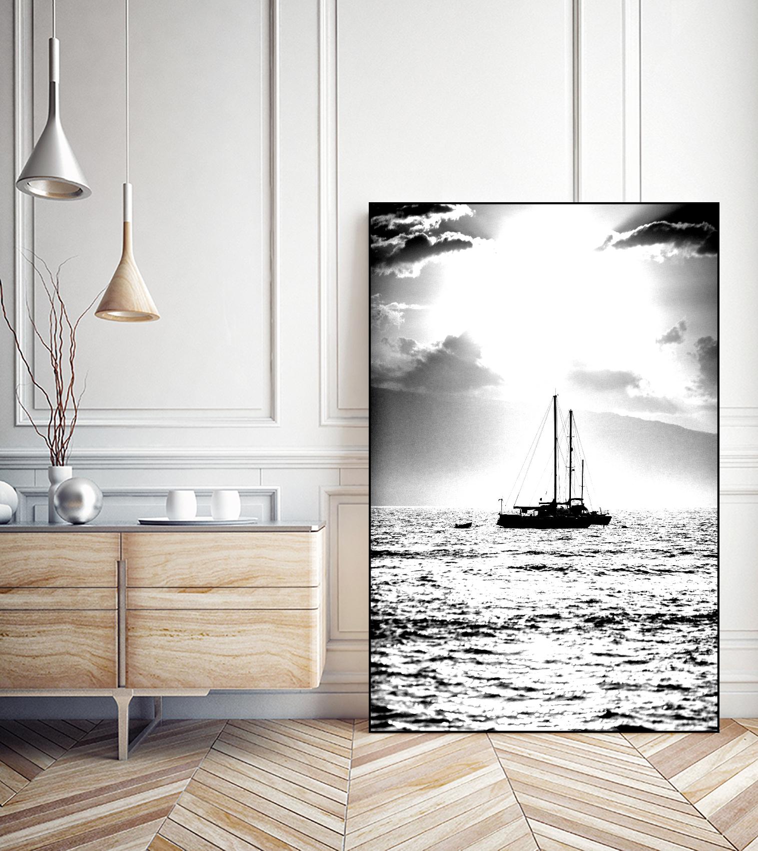 Waiting for the Wind by Aaron Matheson on GIANT ART - white nautical