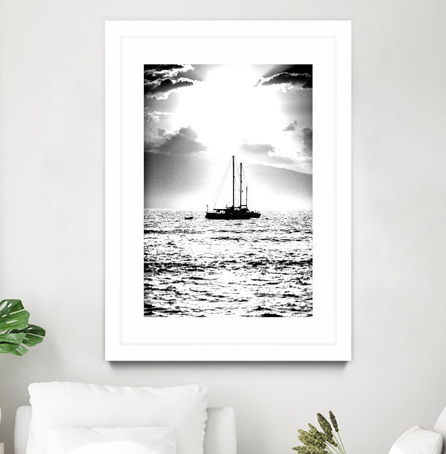 Waiting for the Wind by Aaron Matheson on GIANT ART - white nautical
