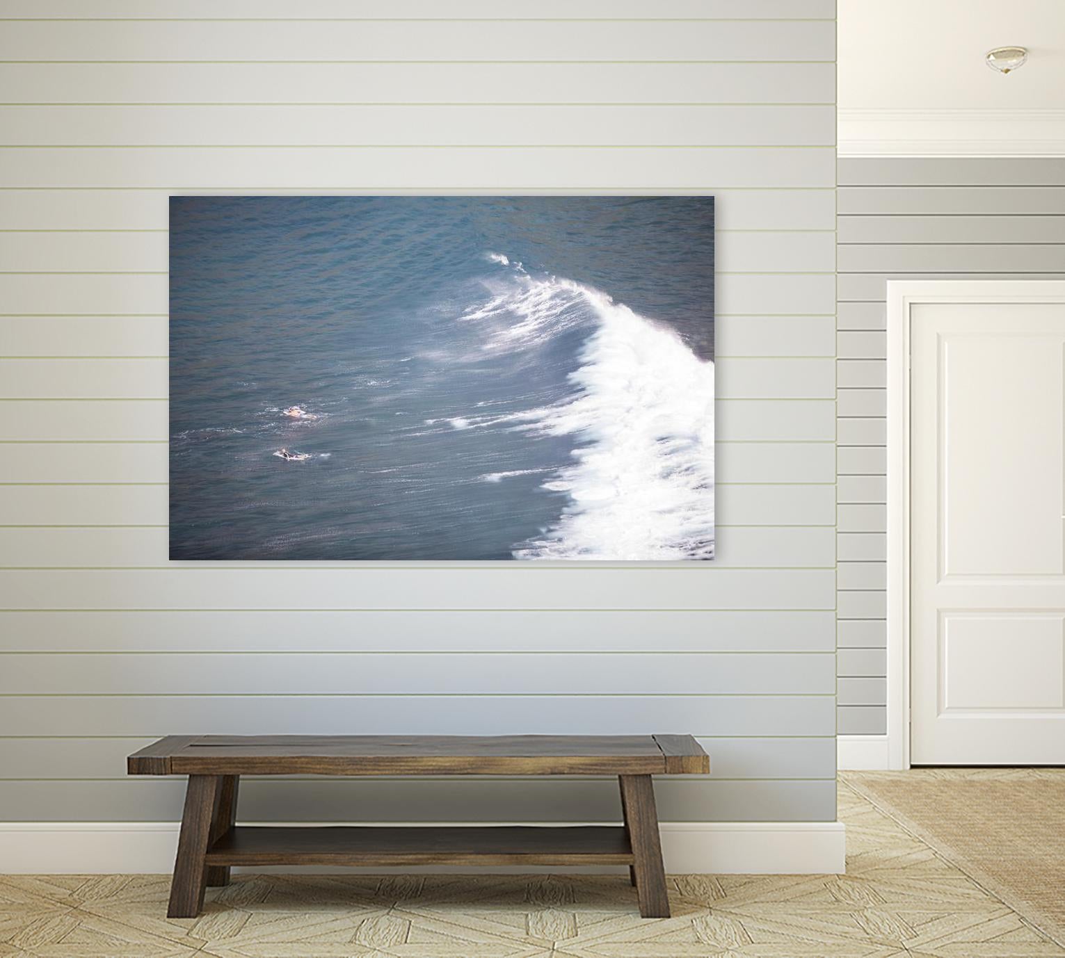 Surfers Delight by Aaron Matheson on GIANT ART - white sea scene
