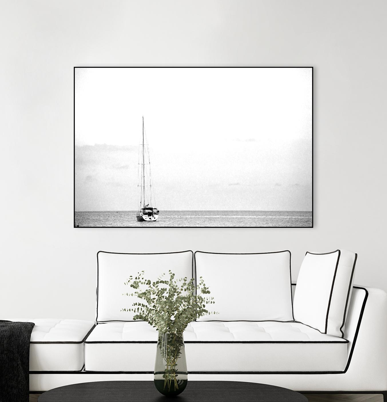 Silent Water by Aaron Matheson on GIANT ART - white nautical