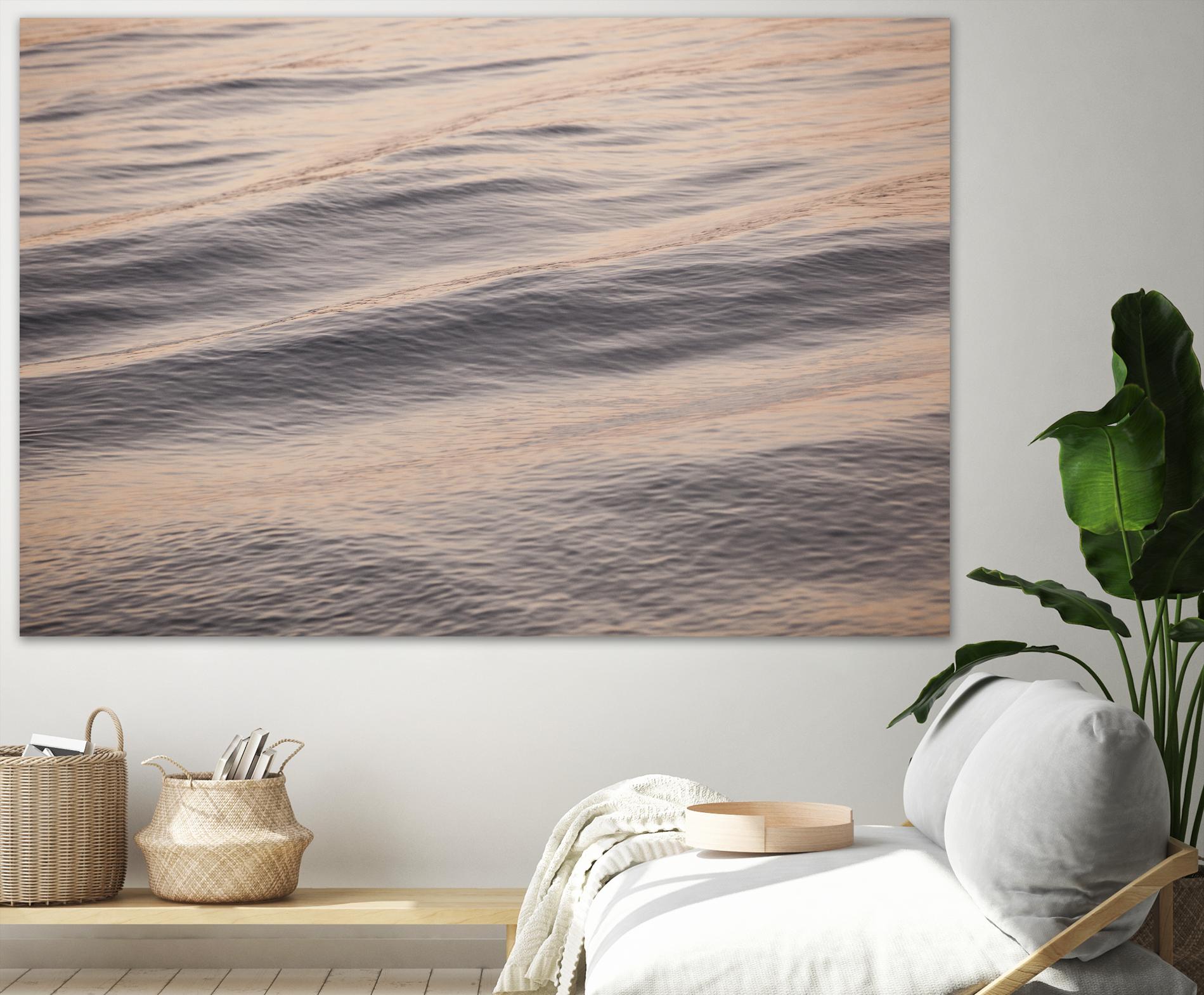 Peach Peaking by Aaron Matheson on GIANT ART - blue sea scene