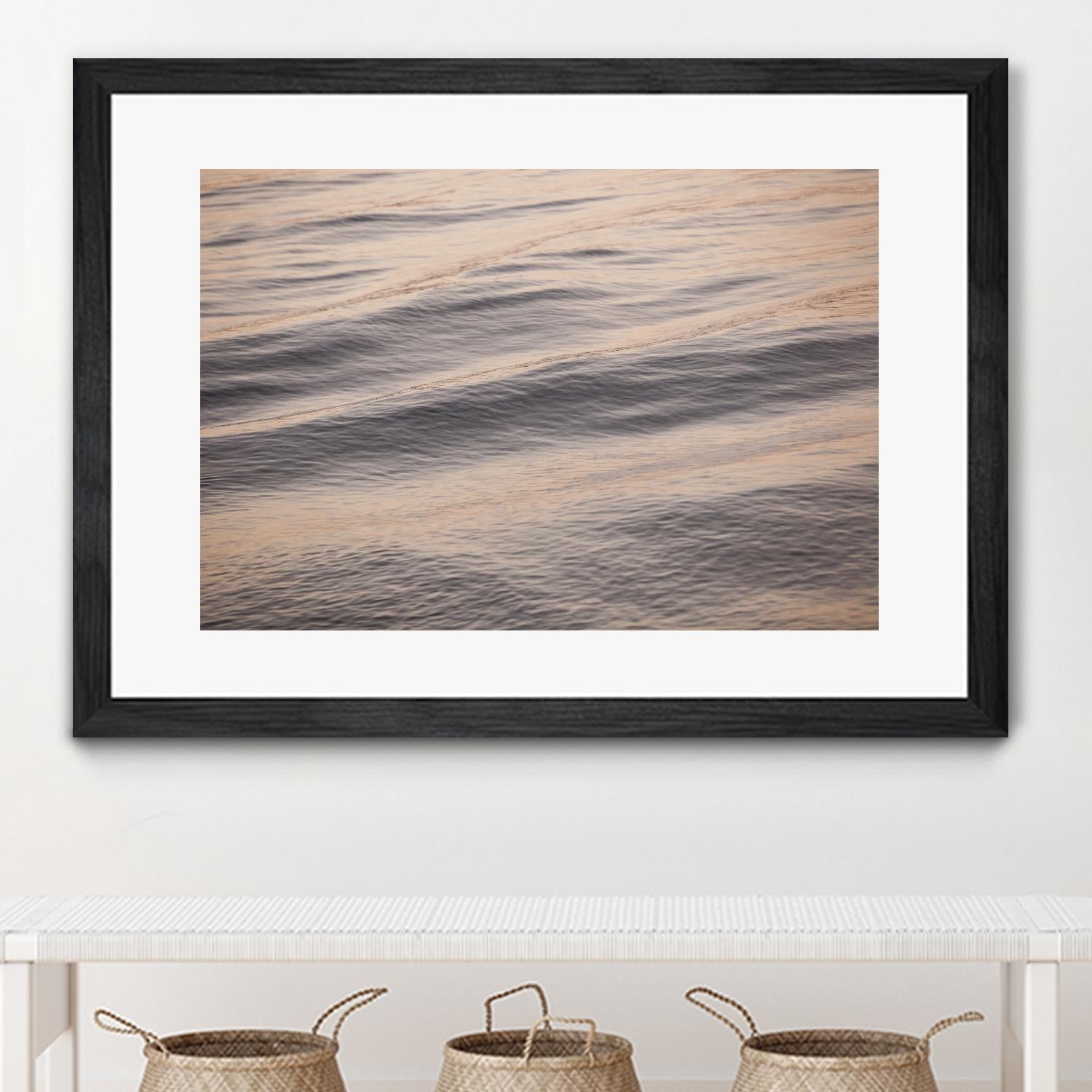 Peach Peaking by Aaron Matheson on GIANT ART - blue sea scene