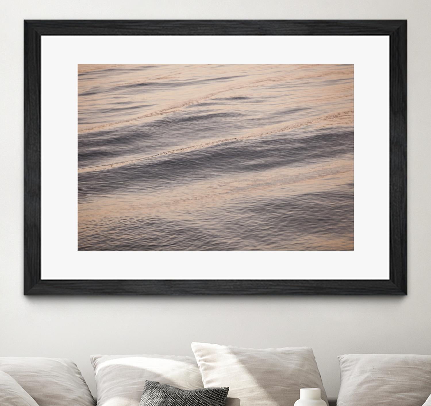 Peach Peaking by Aaron Matheson on GIANT ART - blue sea scene