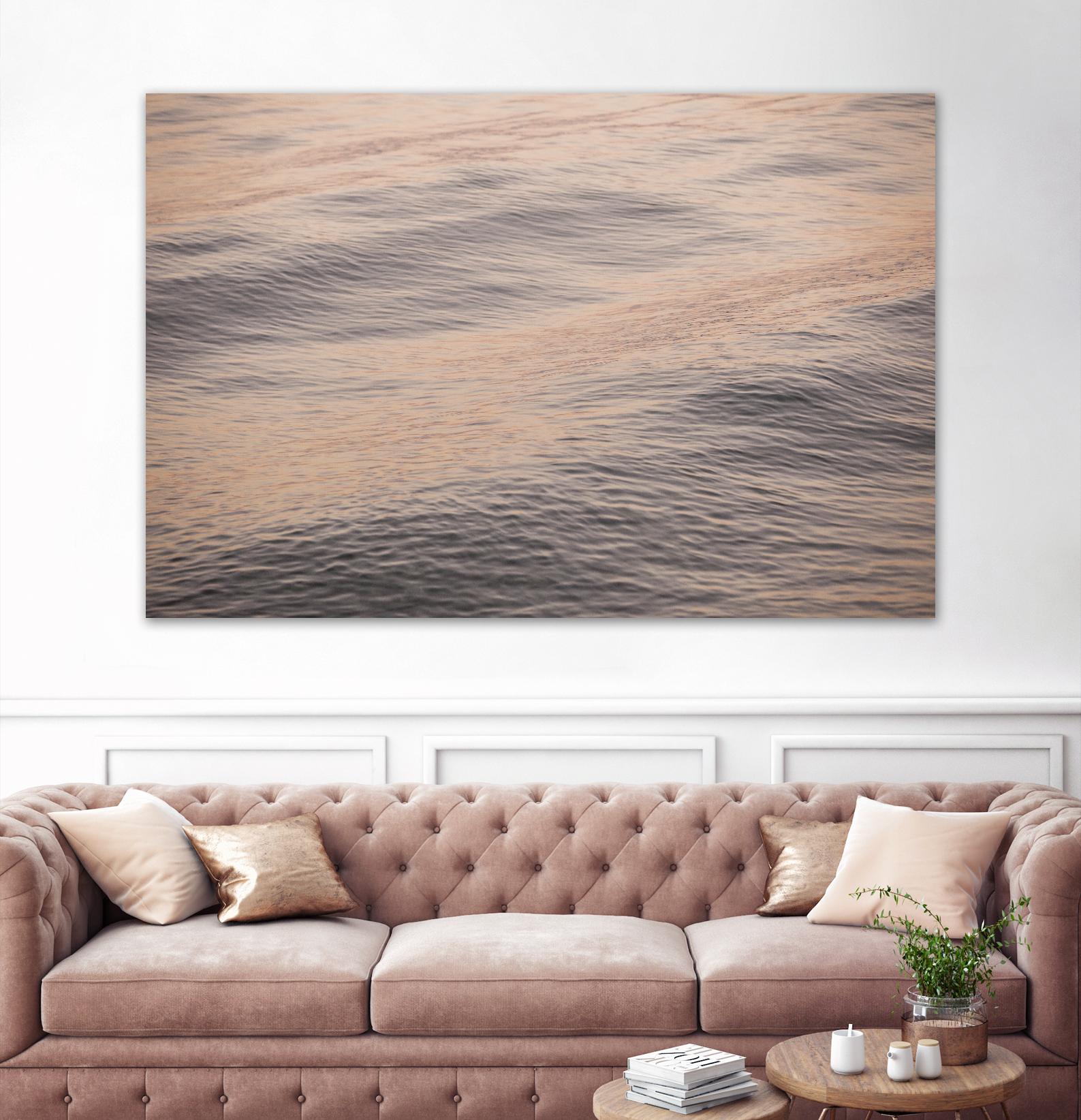 Peach Blooms by Aaron Matheson on GIANT ART - blue sea scene