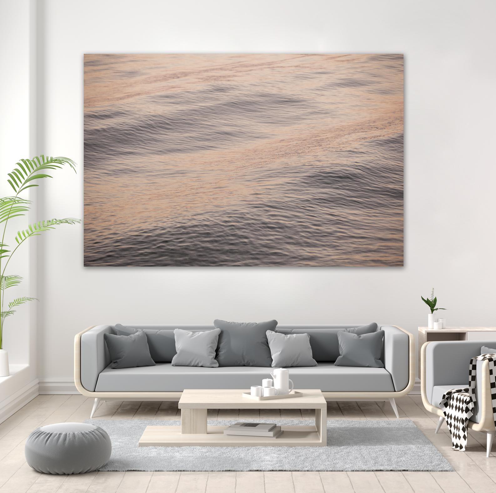 Peach Blooms by Aaron Matheson on GIANT ART - blue sea scene