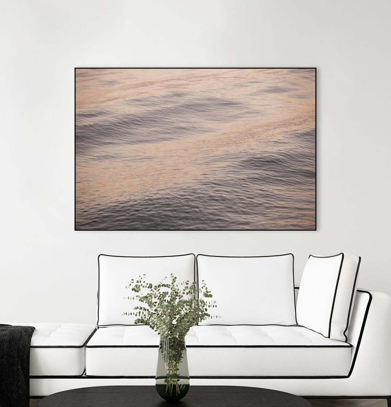 Peach Blooms by Aaron Matheson on GIANT ART - blue sea scene