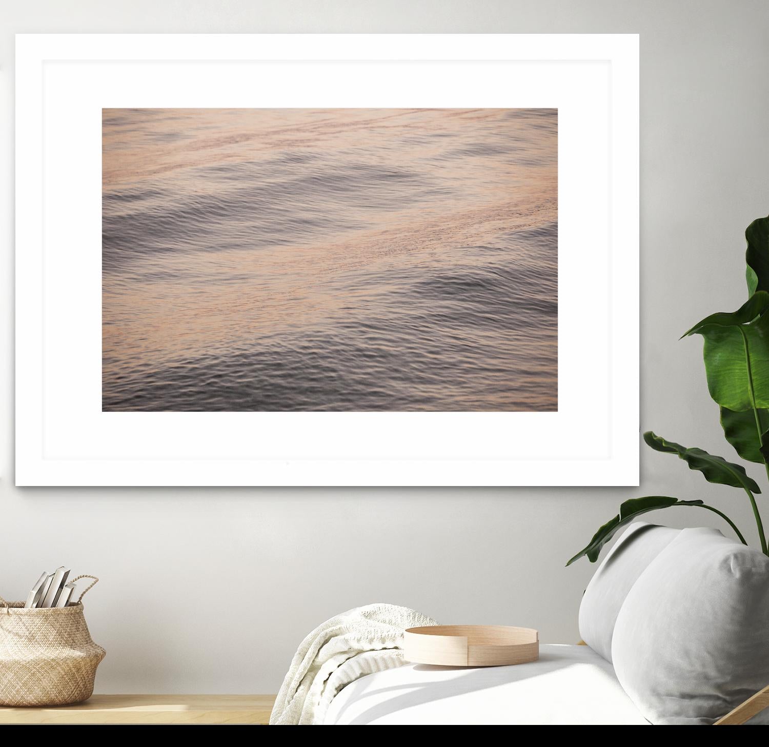 Peach Blooms by Aaron Matheson on GIANT ART - blue sea scene