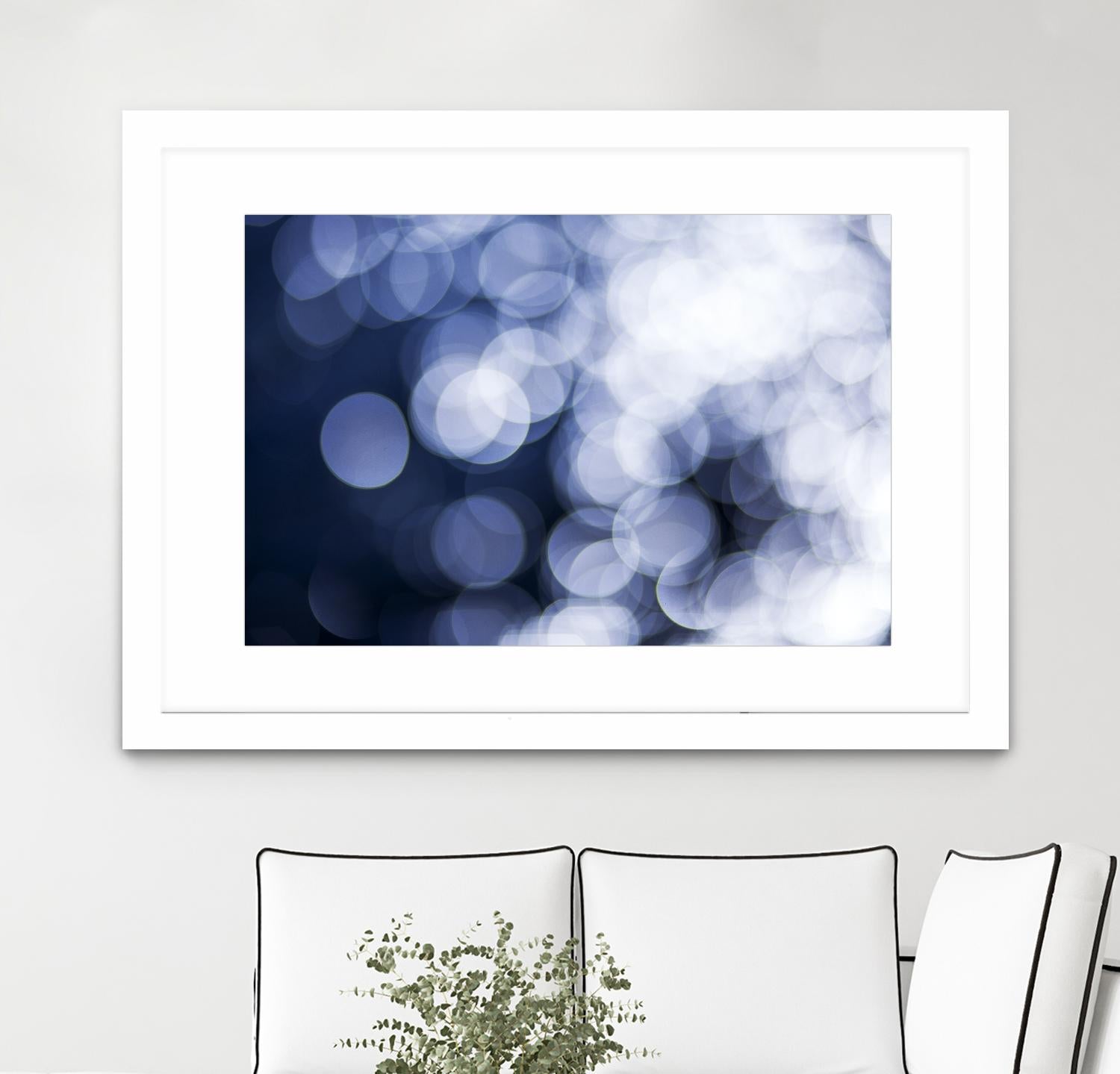 Sapphire Dreams by Aaron Matheson on GIANT ART - white abstract