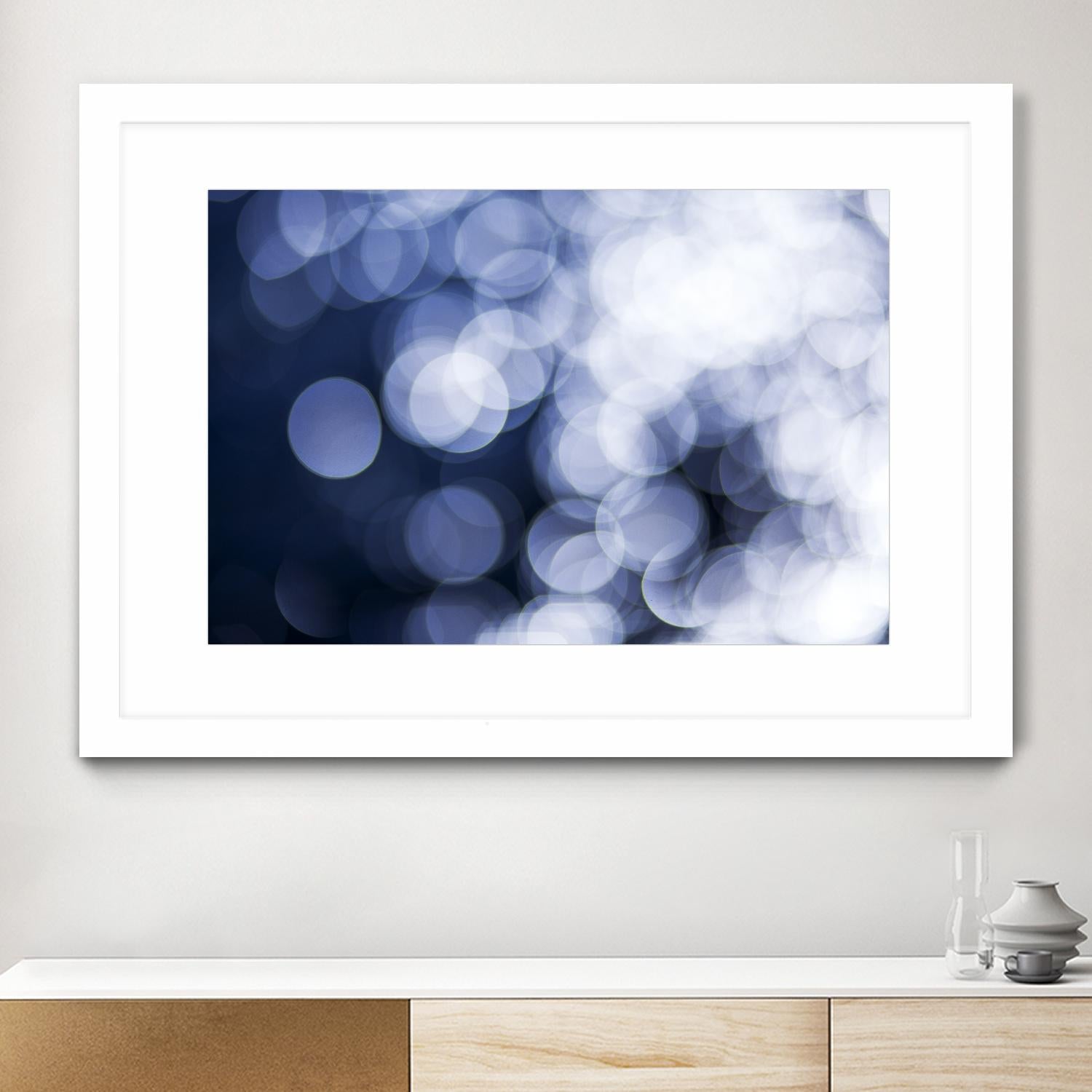 Sapphire Dreams by Aaron Matheson on GIANT ART - white abstract