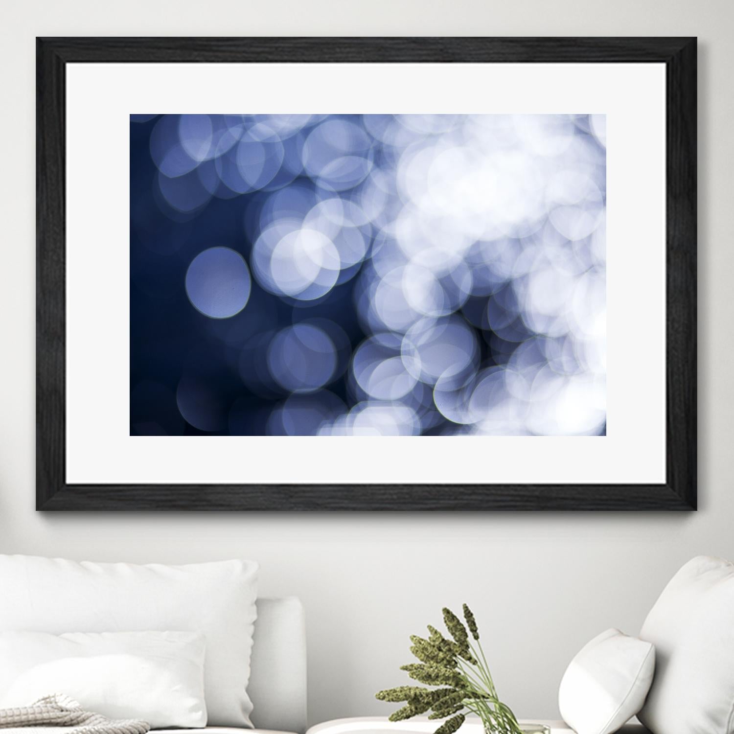 Sapphire Dreams by Aaron Matheson on GIANT ART - white abstract