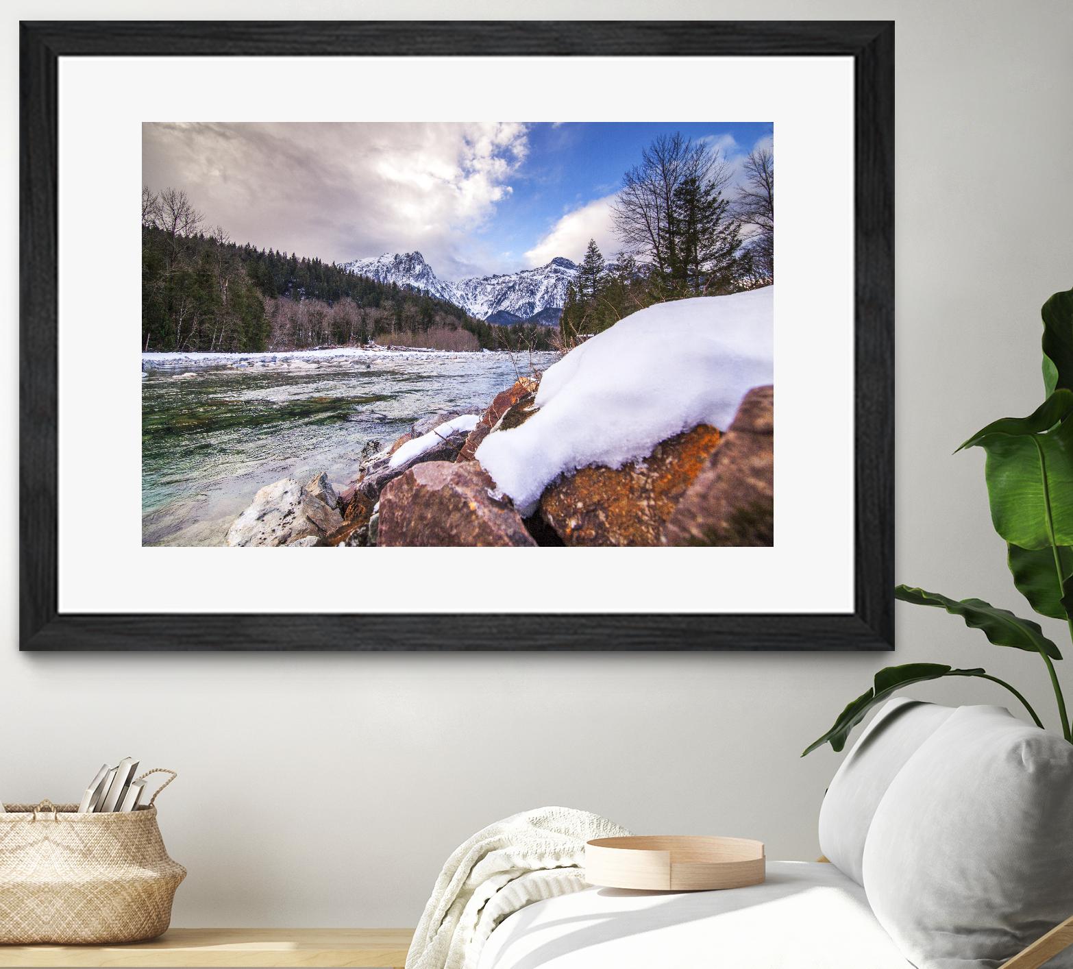 Snow Capped Days by Aaron Matheson on GIANT ART - white landscape
