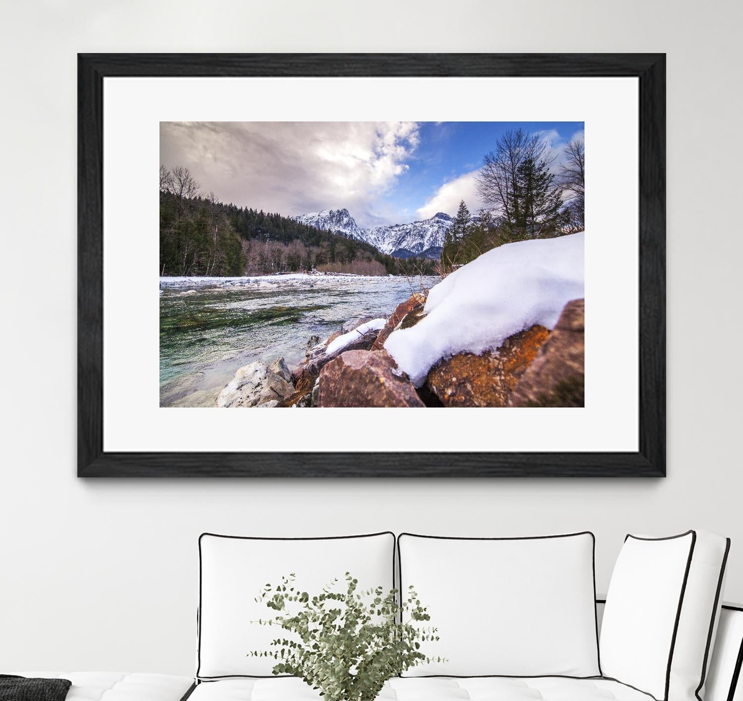 Snow Capped Days by Aaron Matheson on GIANT ART - white landscape