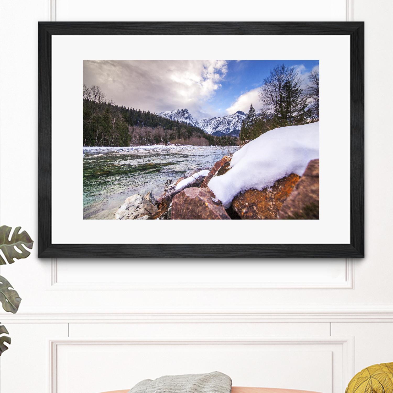 Snow Capped Days by Aaron Matheson on GIANT ART - white landscape