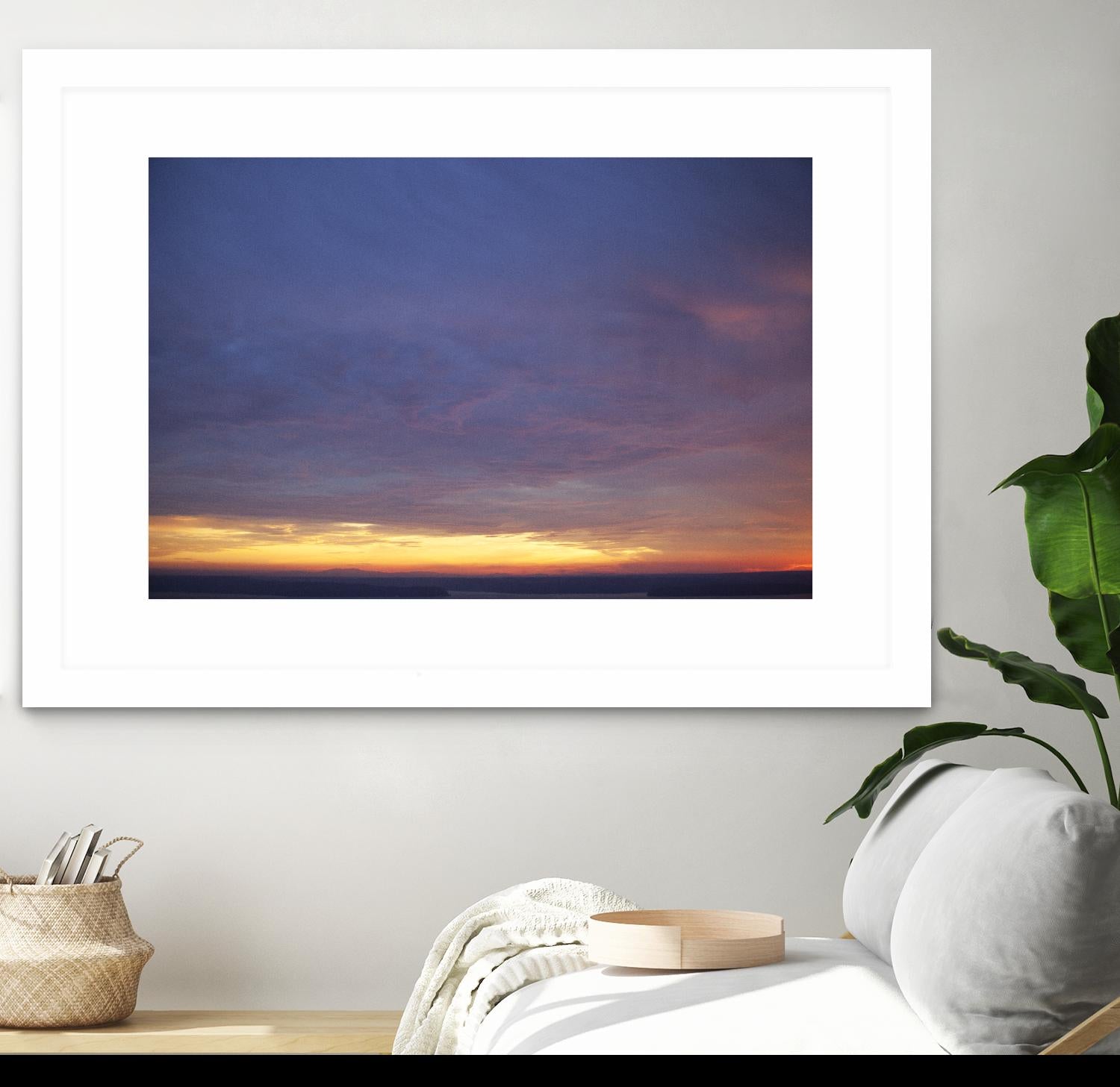 Cloudy View by Aaron Matheson on GIANT ART - yellow landscape