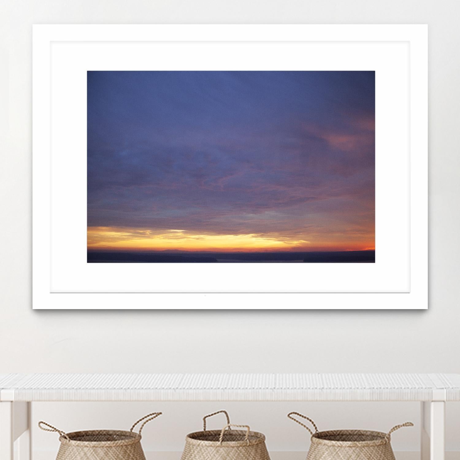 Cloudy View by Aaron Matheson on GIANT ART - yellow landscape