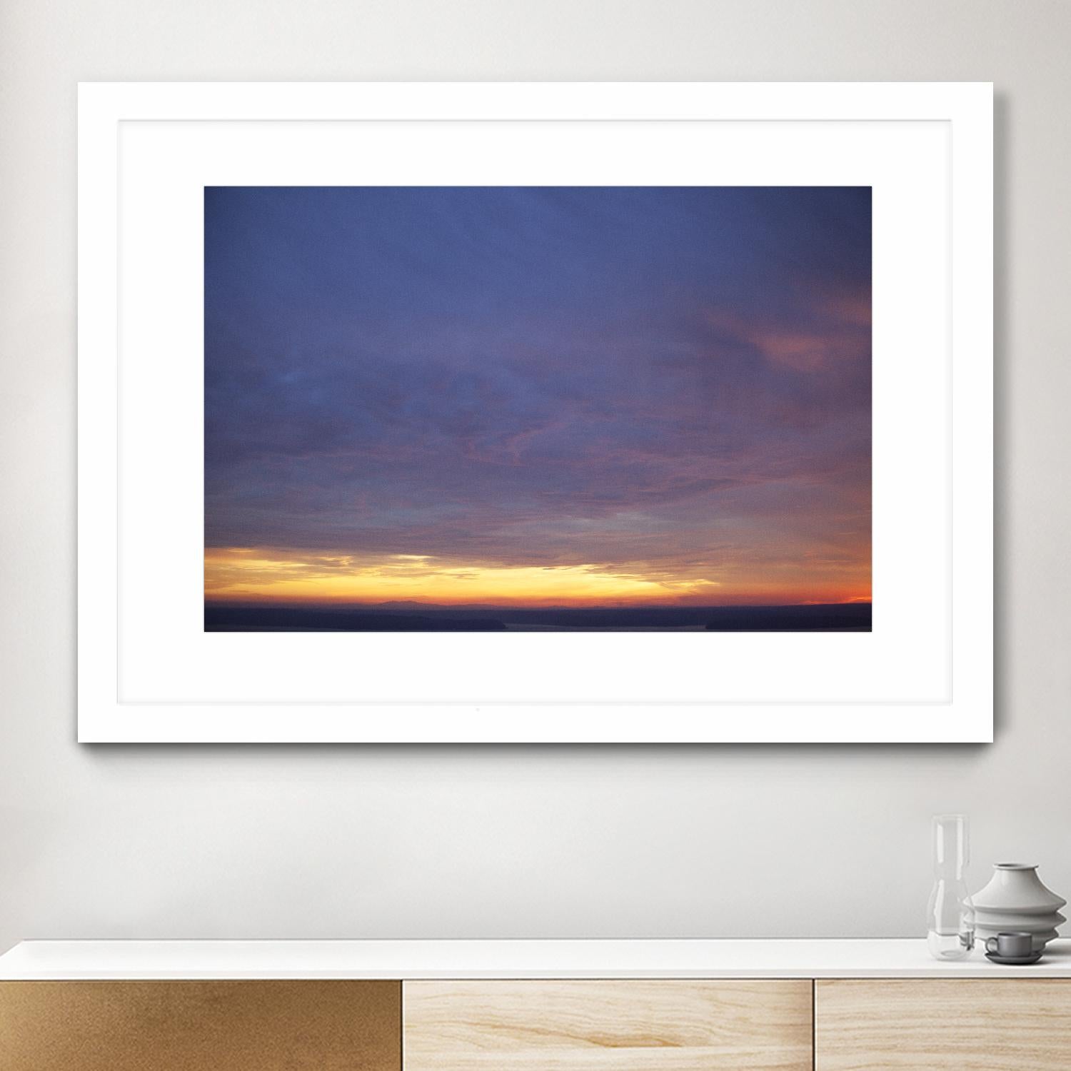 Cloudy View by Aaron Matheson on GIANT ART - yellow landscape