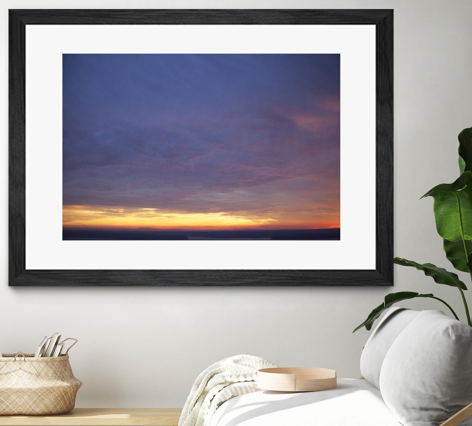 Cloudy View by Aaron Matheson on GIANT ART - yellow landscape