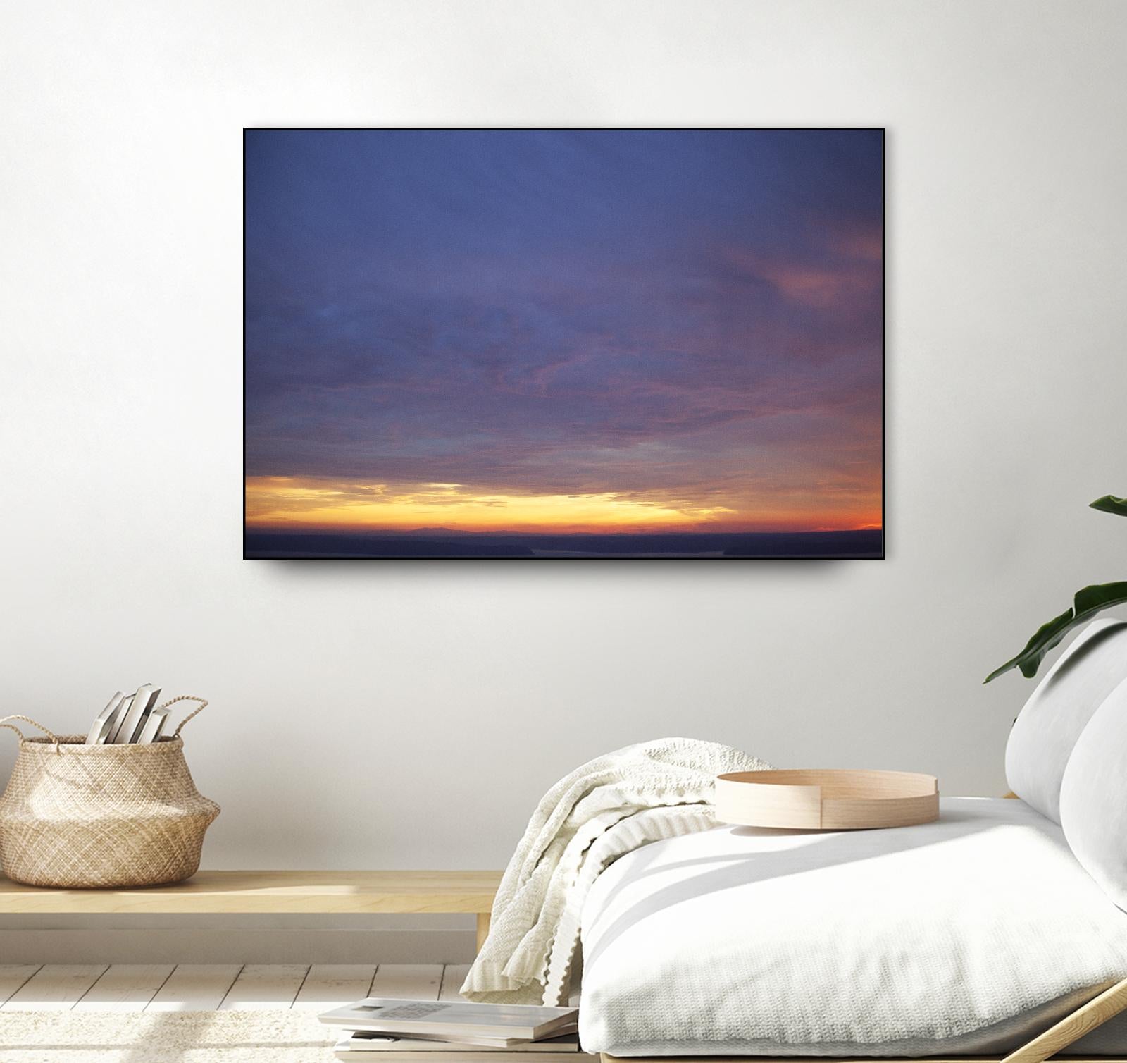 Cloudy View by Aaron Matheson on GIANT ART - yellow landscape