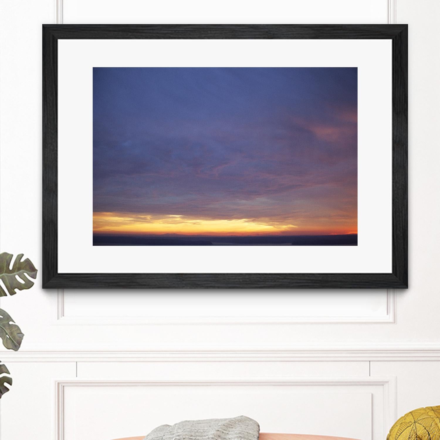 Cloudy View by Aaron Matheson on GIANT ART - yellow landscape