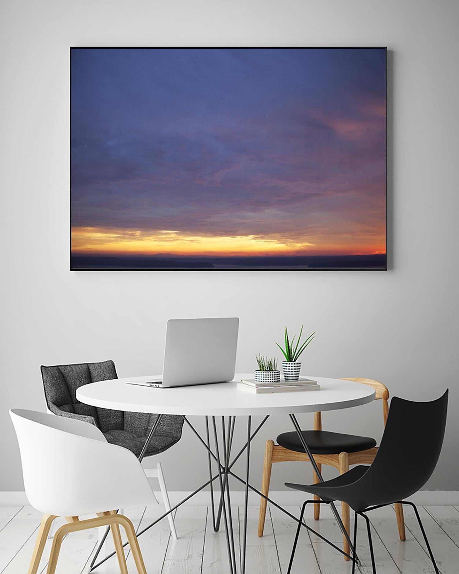 Cloudy View by Aaron Matheson on GIANT ART - yellow landscape