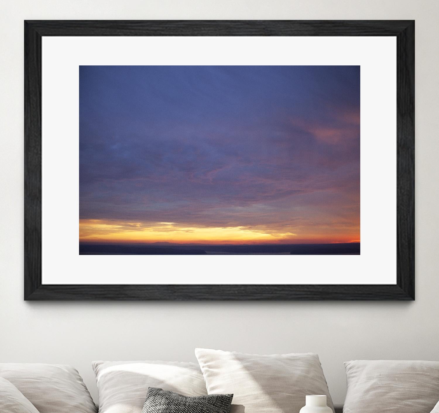 Cloudy View by Aaron Matheson on GIANT ART - yellow landscape