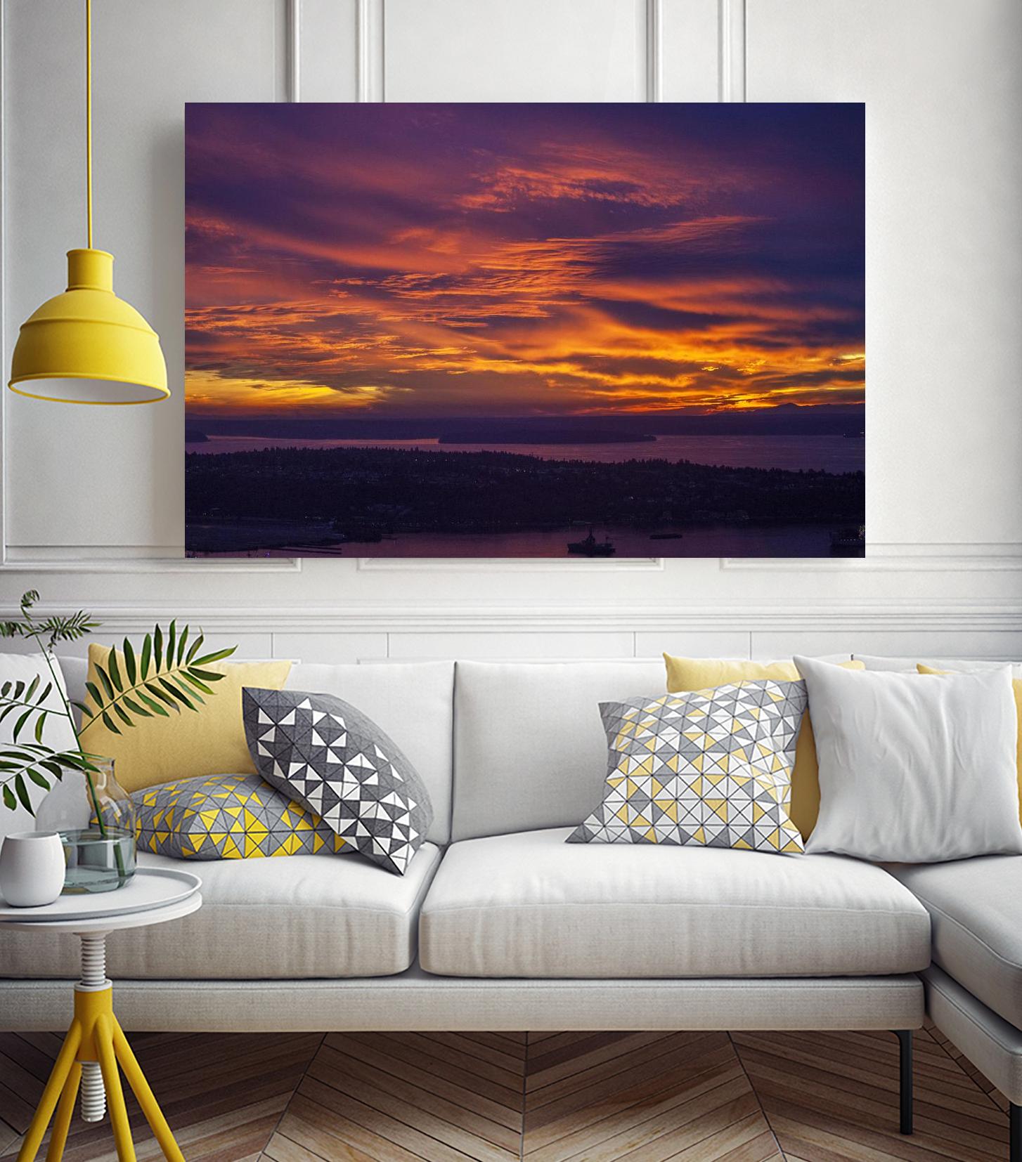 Ameythest Views by Aaron Matheson on GIANT ART - orange landscape