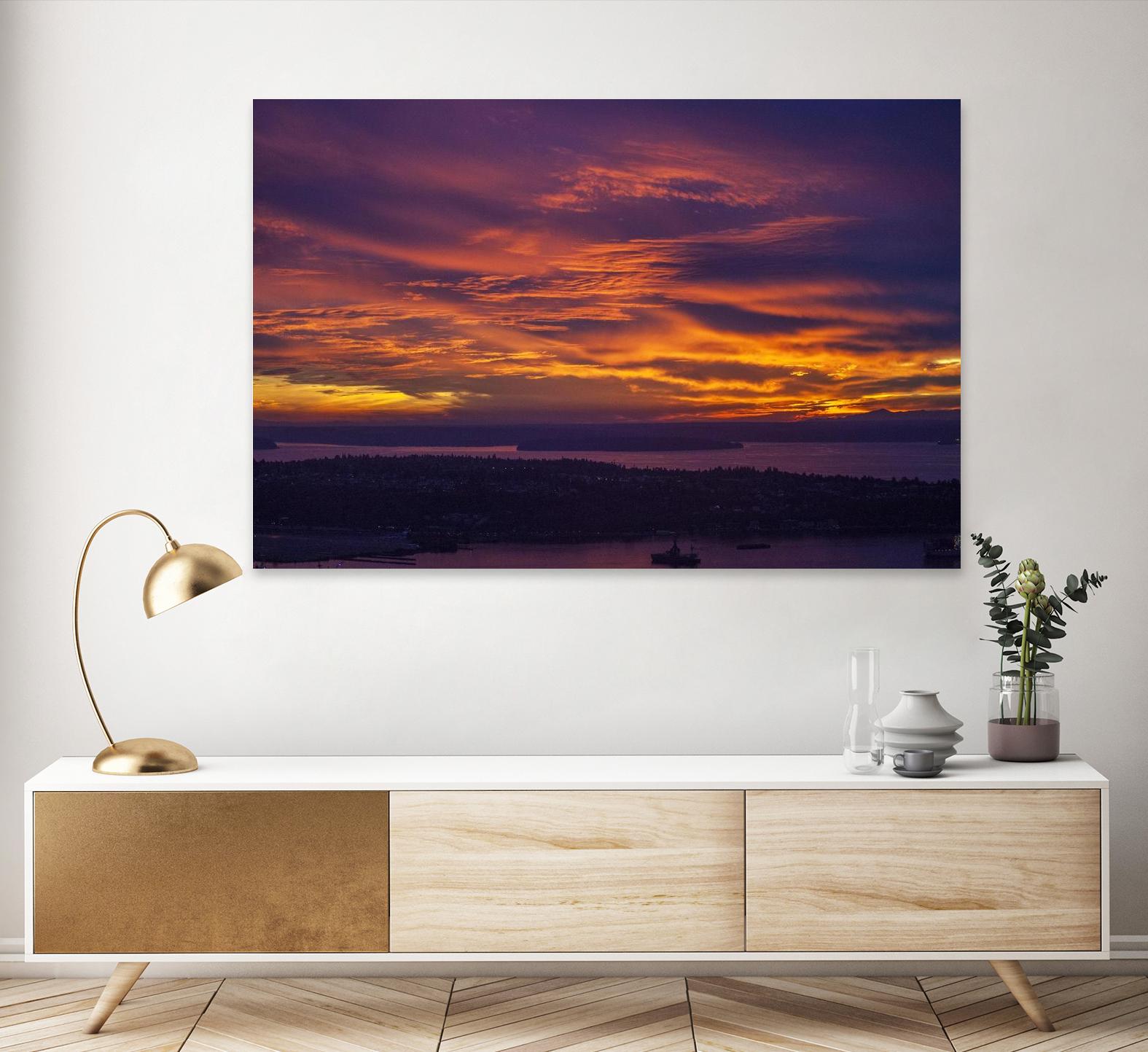 Ameythest Views by Aaron Matheson on GIANT ART - orange landscape