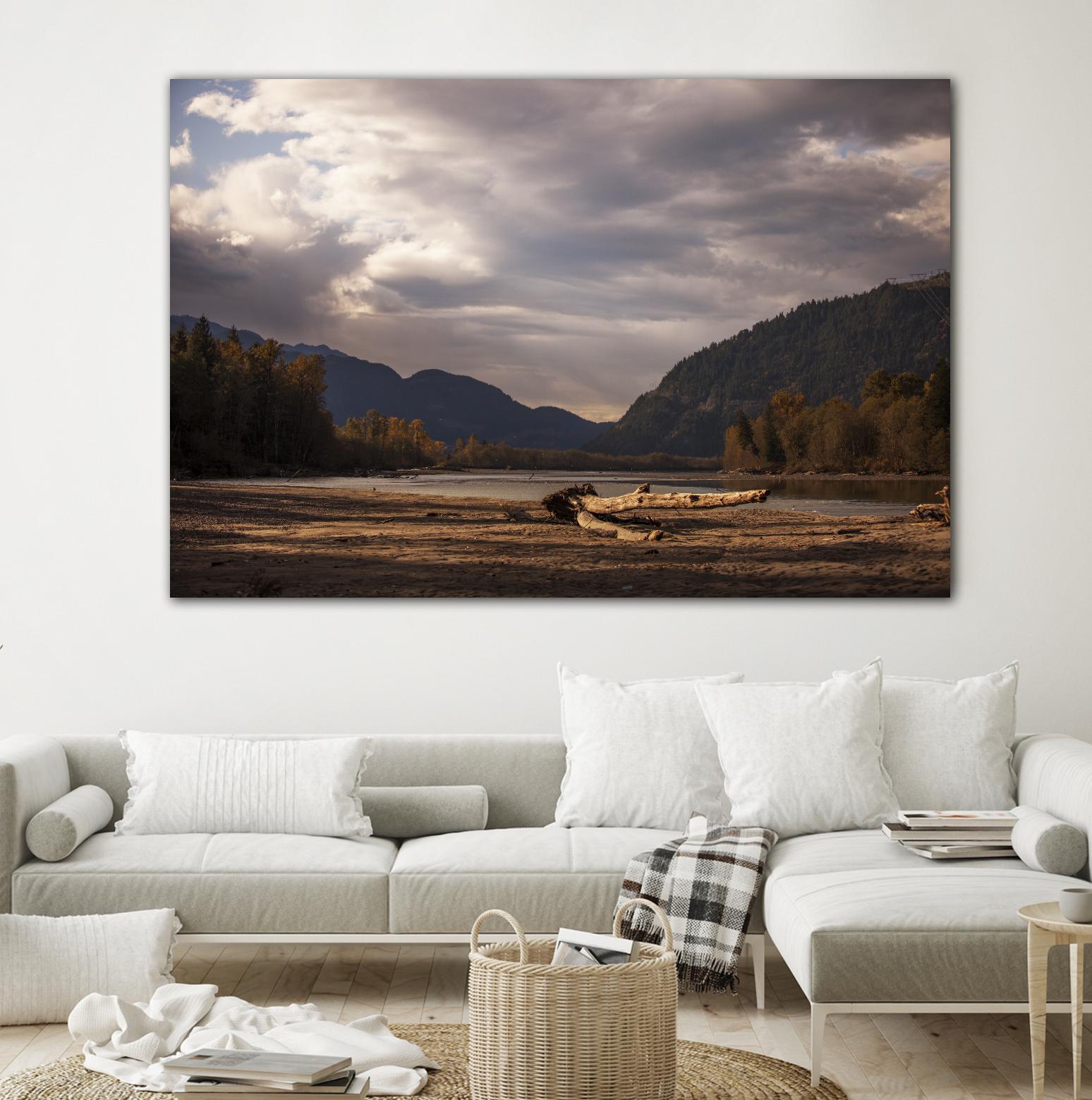 Lake Views by Aaron Matheson on GIANT ART - grey landscape