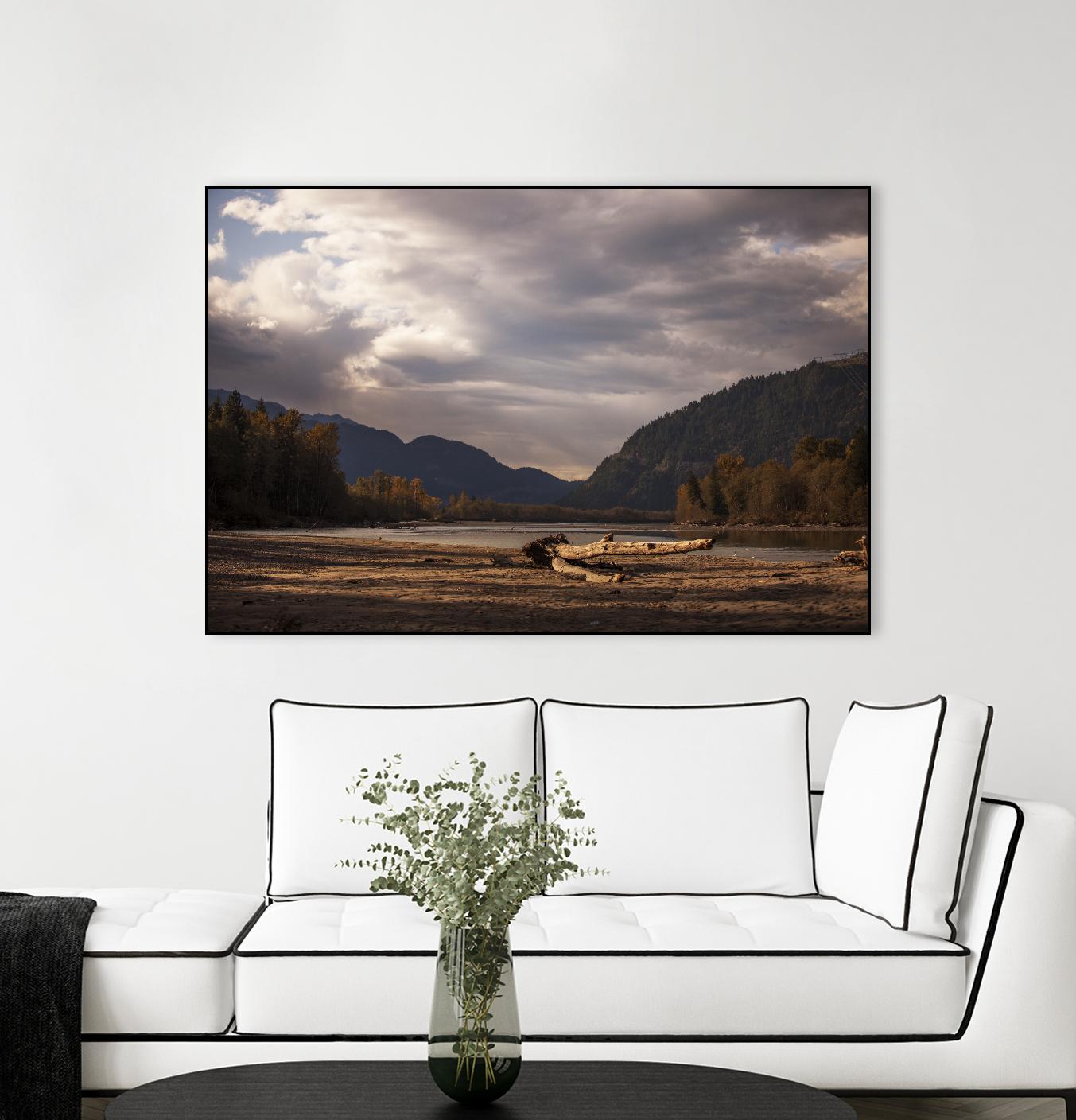 Lake Views by Aaron Matheson on GIANT ART - grey landscape