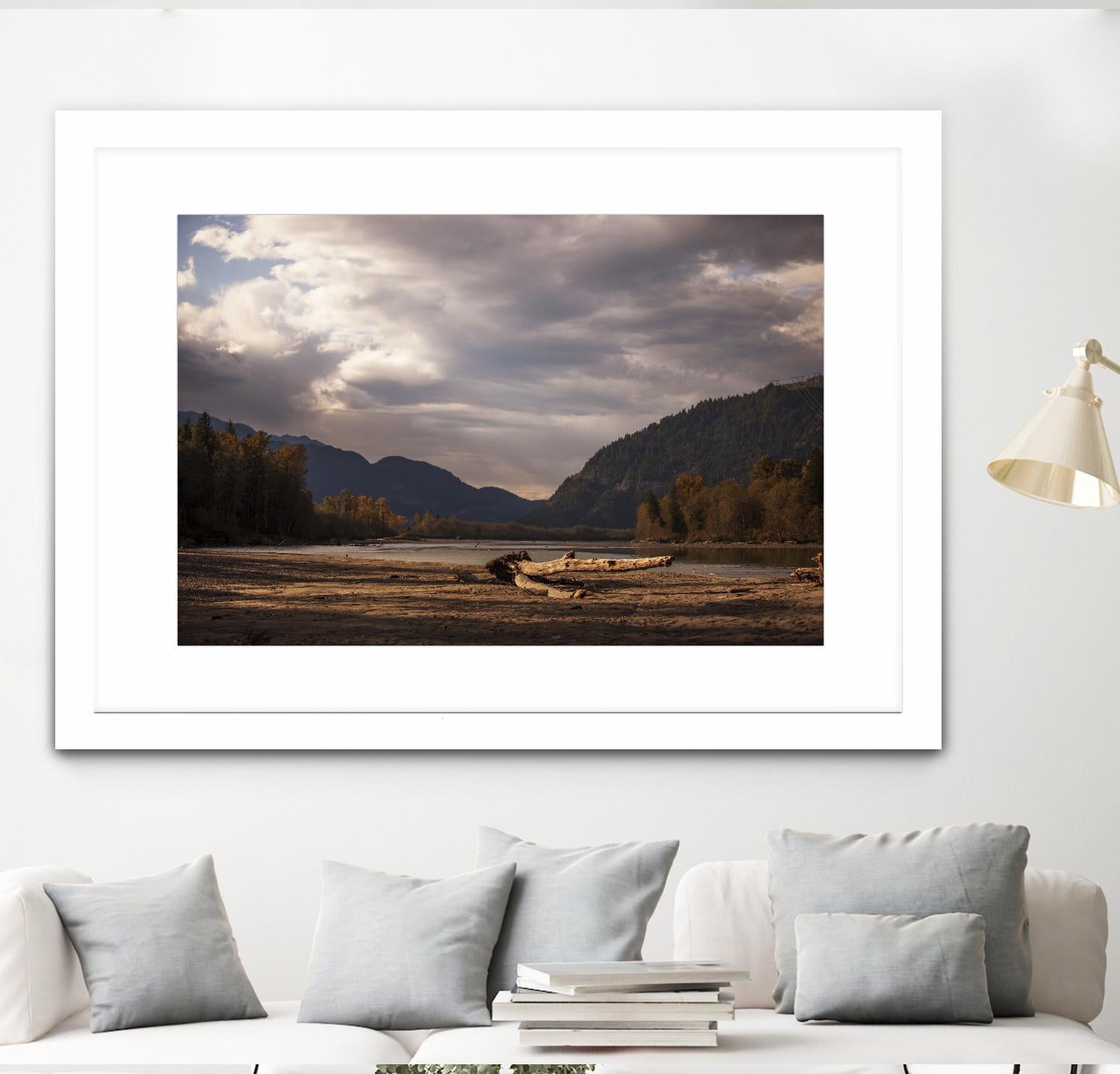 Lake Views by Aaron Matheson on GIANT ART - grey landscape