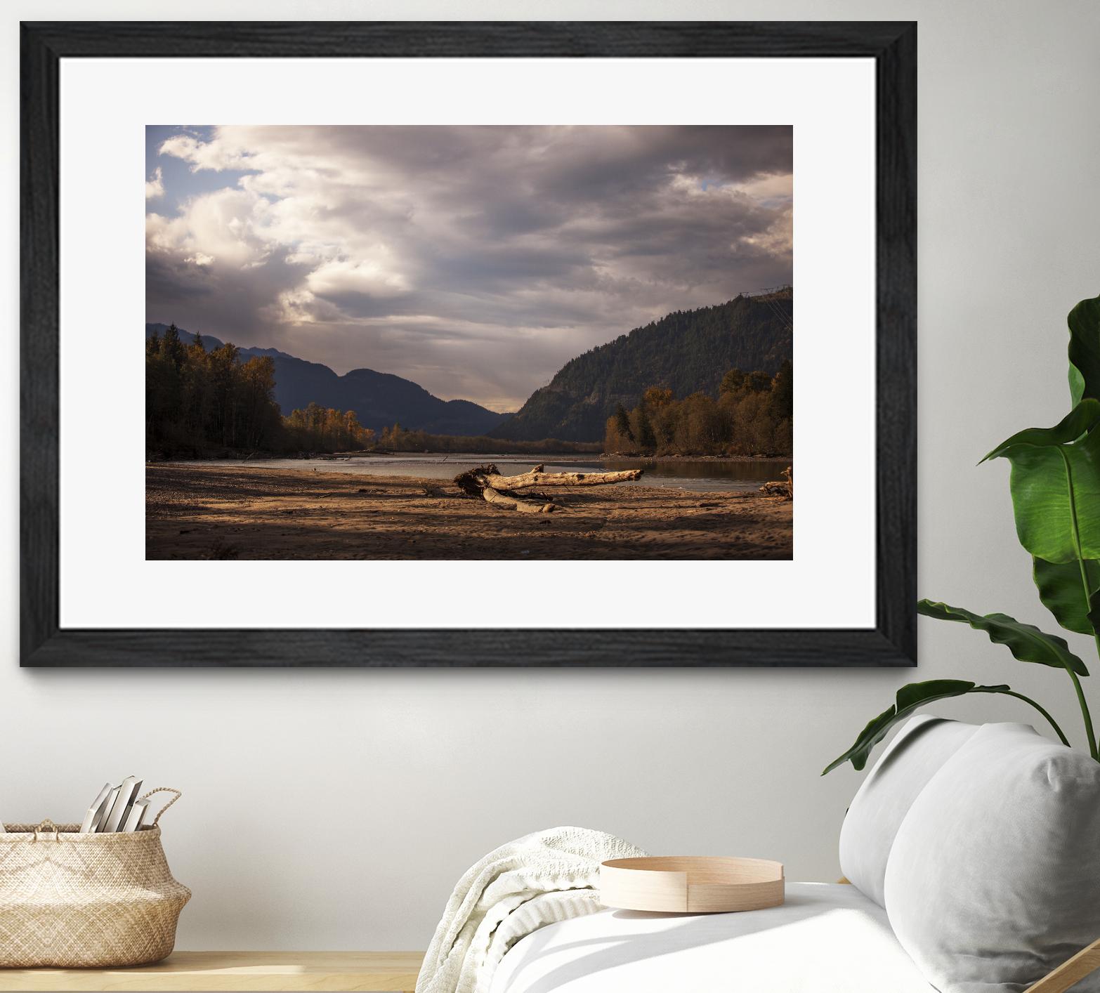 Lake Views by Aaron Matheson on GIANT ART - grey landscape