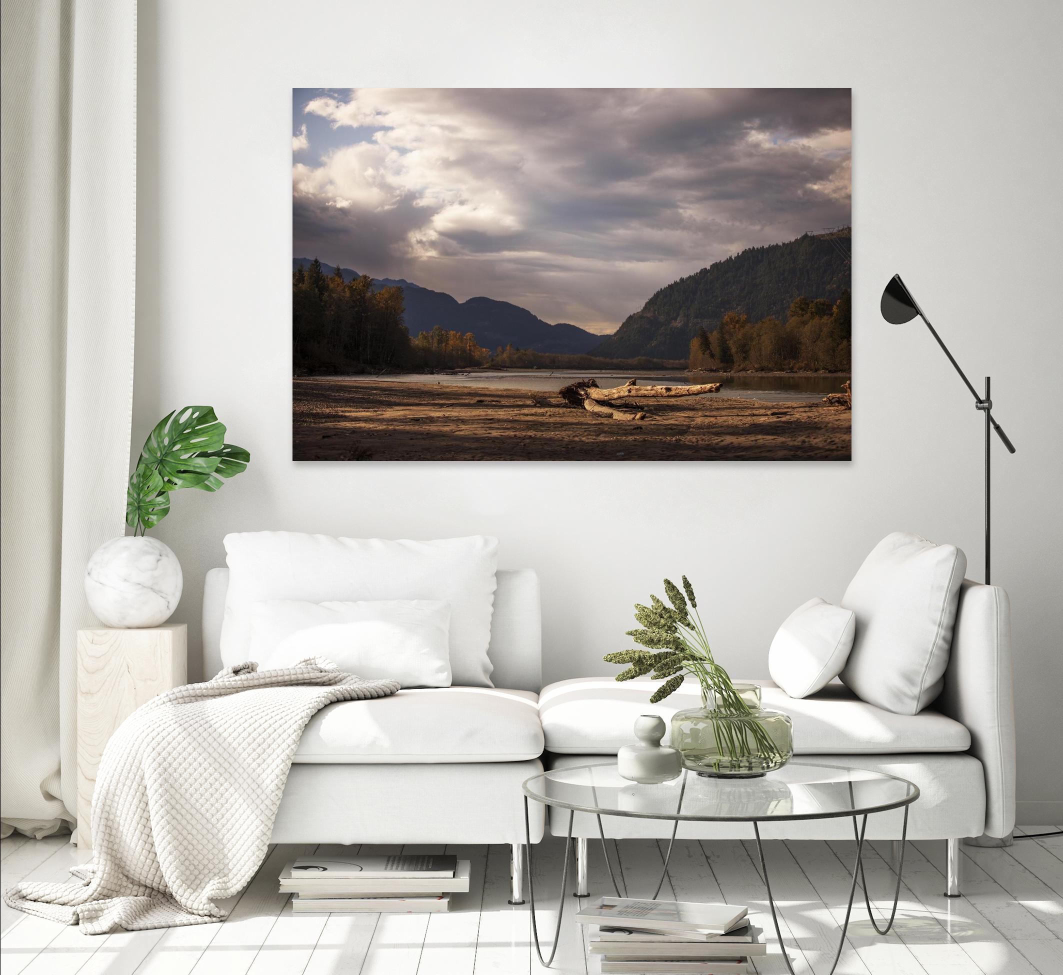 Lake Views by Aaron Matheson on GIANT ART - grey landscape