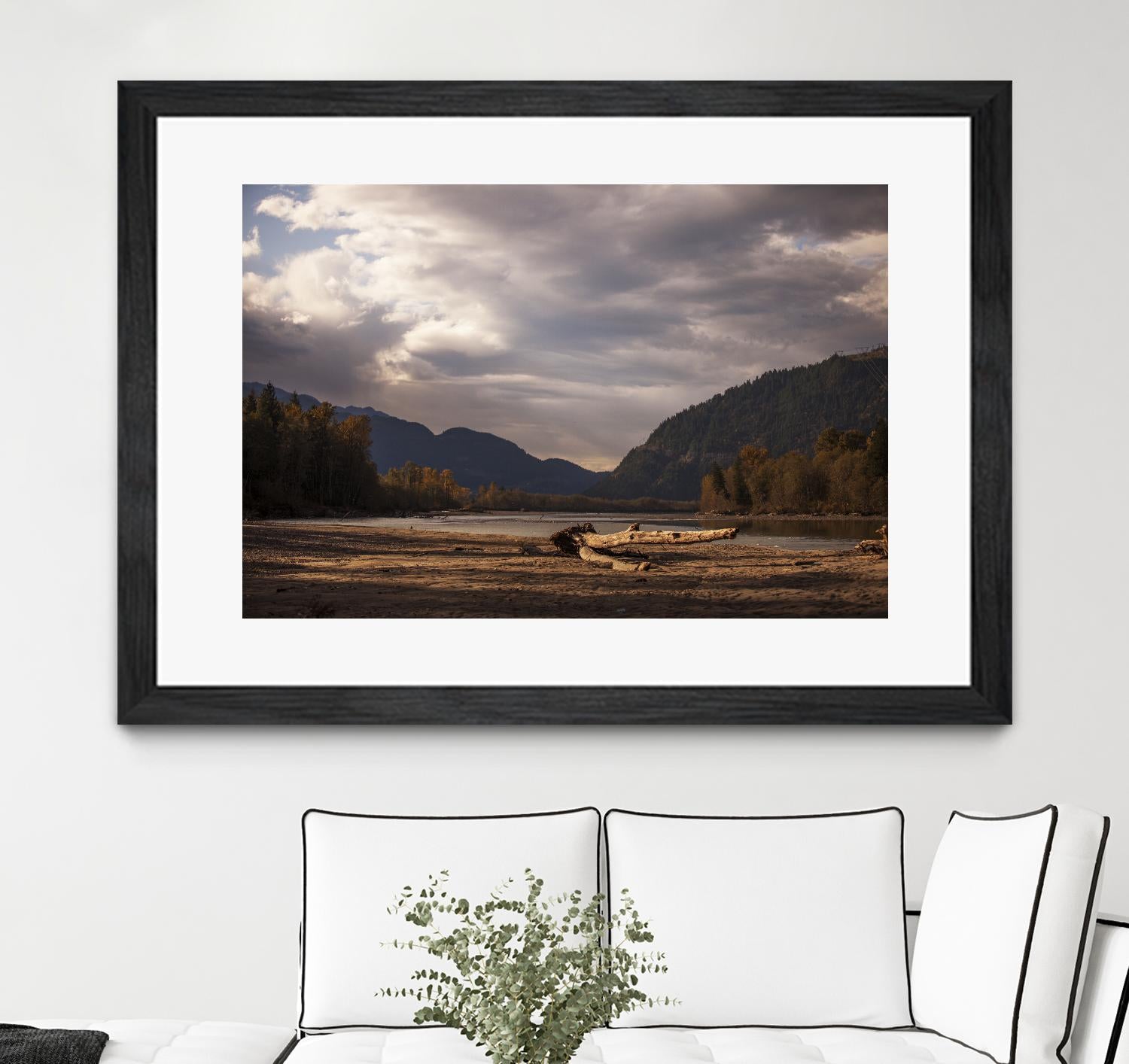 Lake Views by Aaron Matheson on GIANT ART - grey landscape