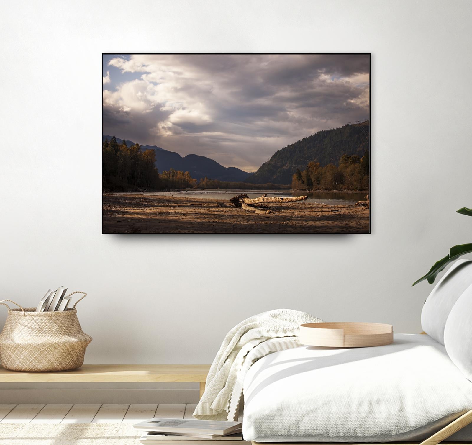 Lake Views by Aaron Matheson on GIANT ART - grey landscape