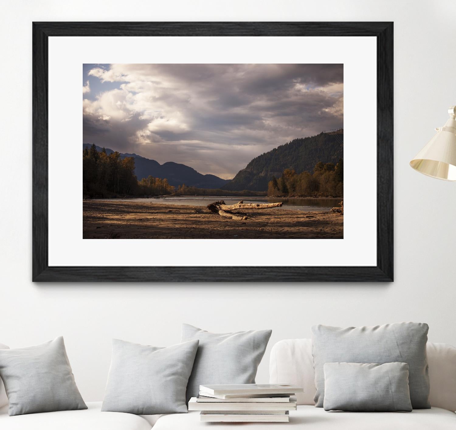 Lake Views by Aaron Matheson on GIANT ART - grey landscape