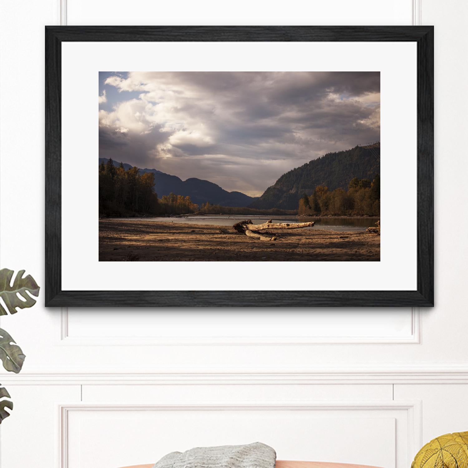 Lake Views by Aaron Matheson on GIANT ART - grey landscape