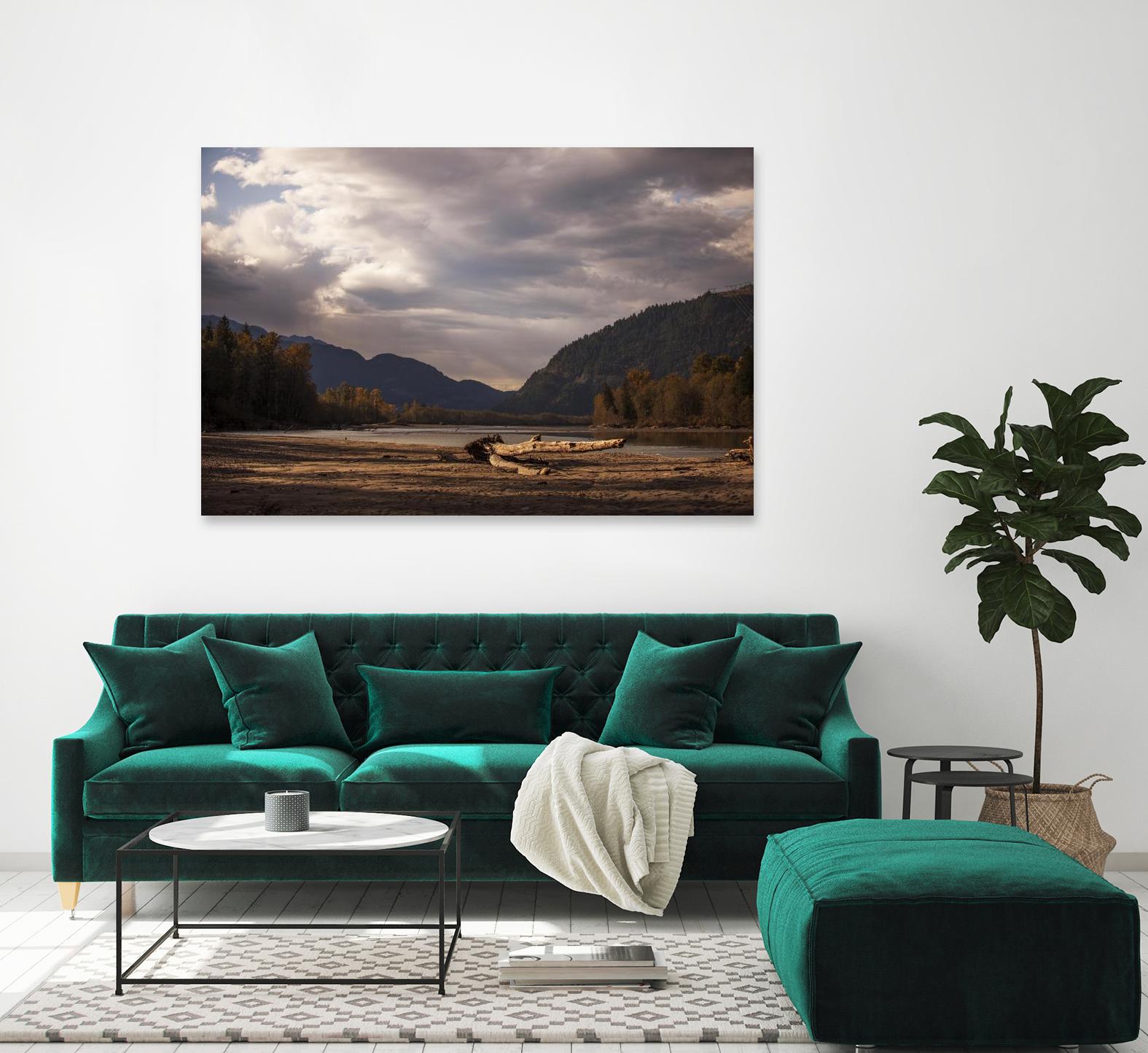 Lake Views by Aaron Matheson on GIANT ART - grey landscape