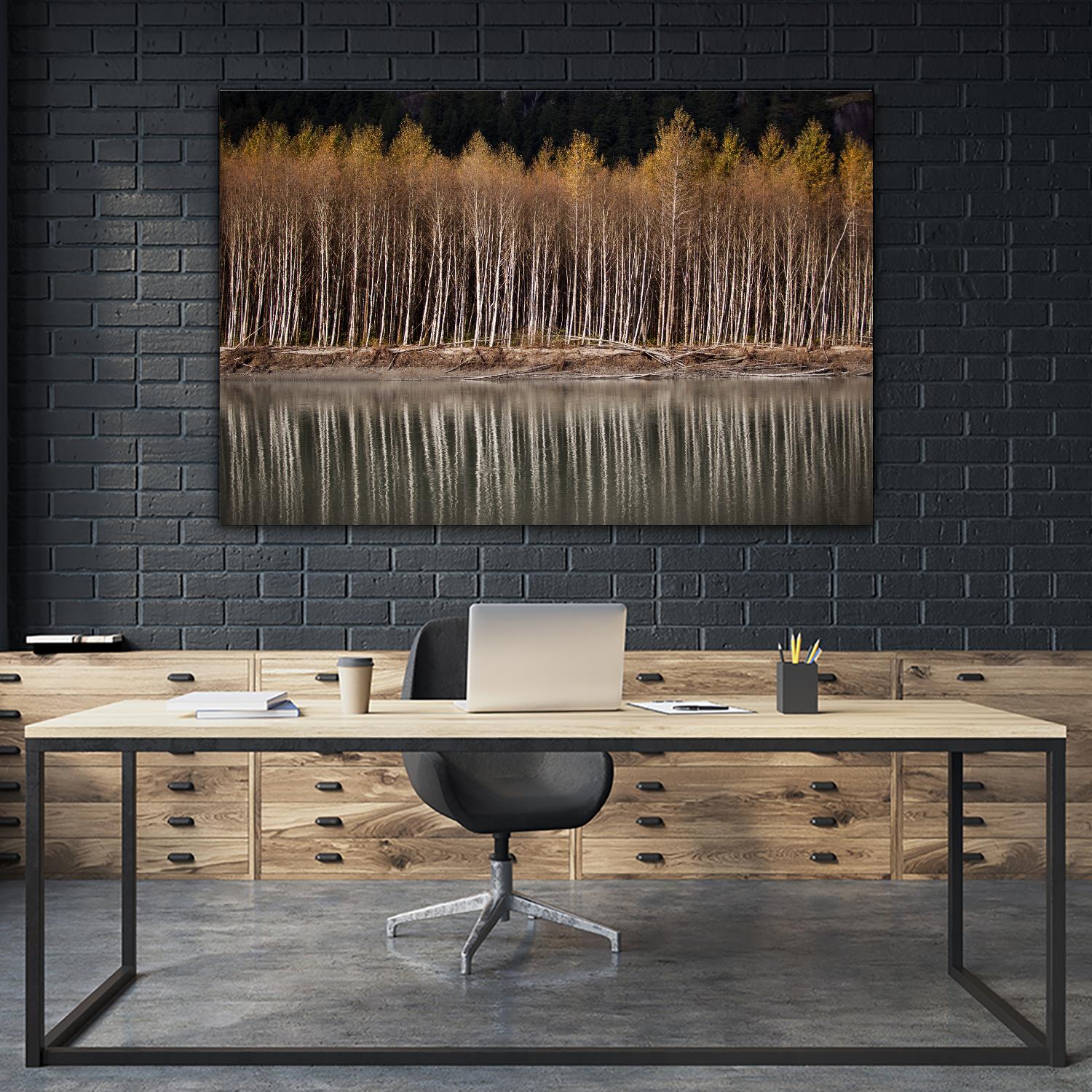 Golden Visions by Aaron Matheson on GIANT ART - grey landscape