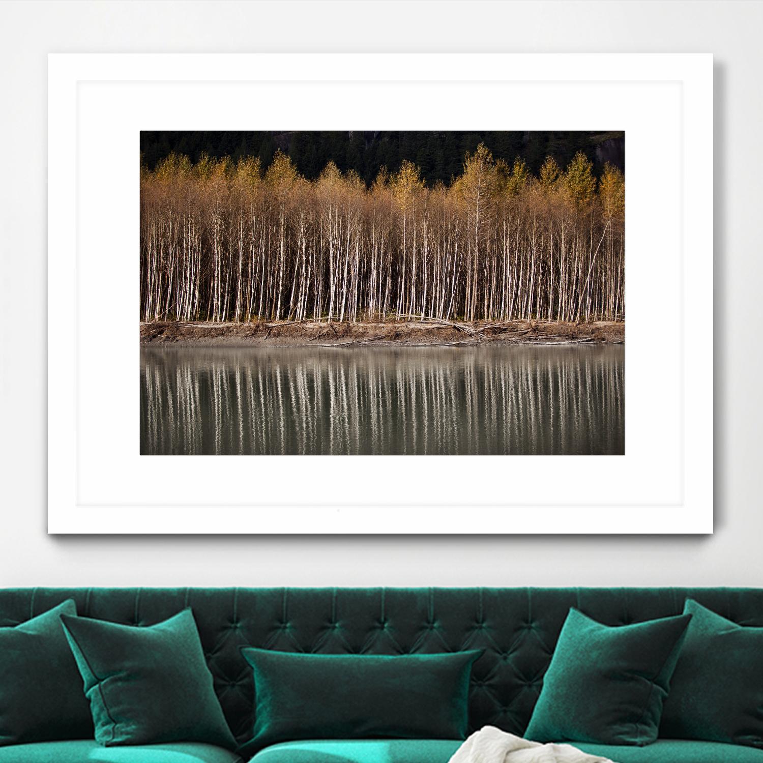 Golden Visions by Aaron Matheson on GIANT ART - grey landscape