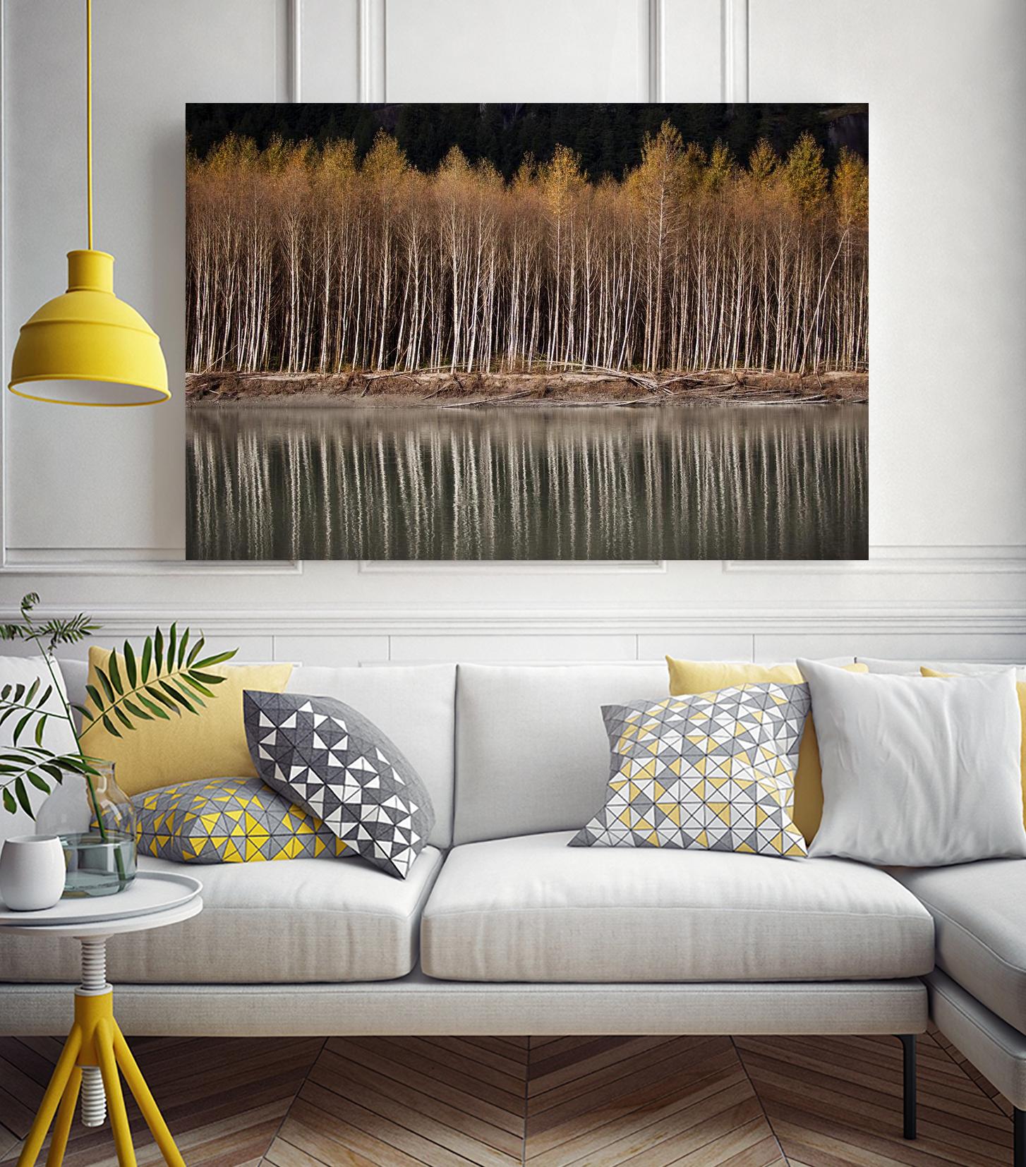 Golden Visions by Aaron Matheson on GIANT ART - grey landscape