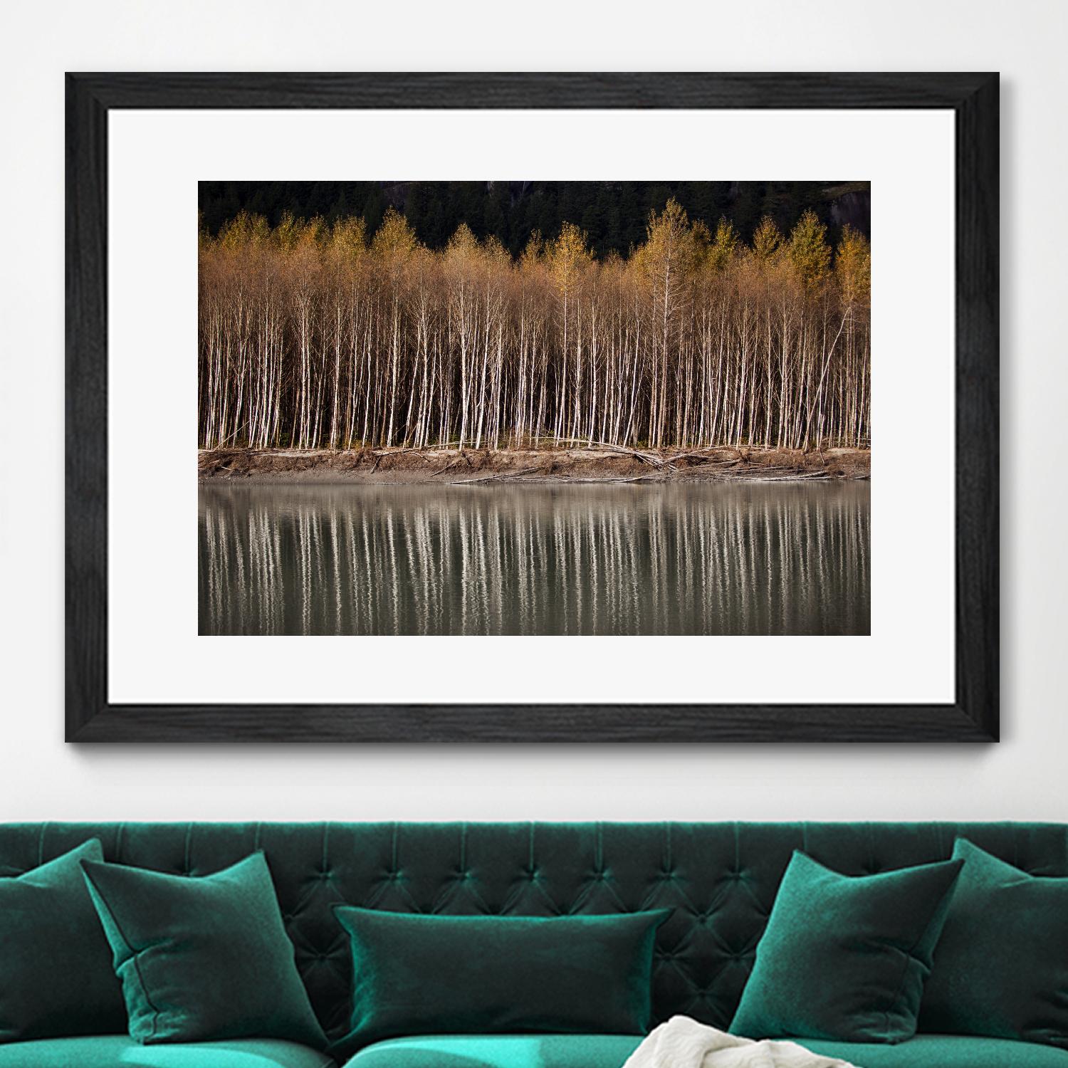 Golden Visions by Aaron Matheson on GIANT ART - grey landscape