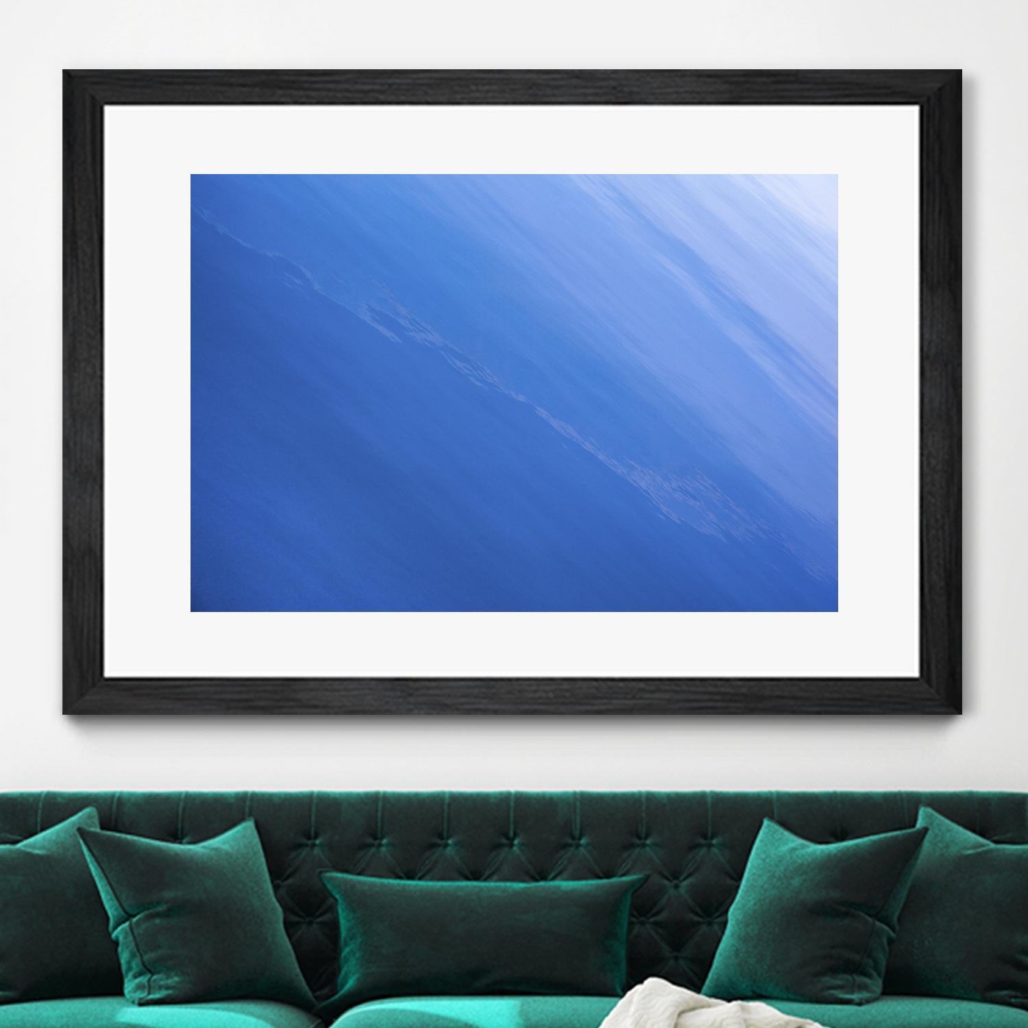 Sea of Blue by Melissa McClain on GIANT ART - blue abstract
