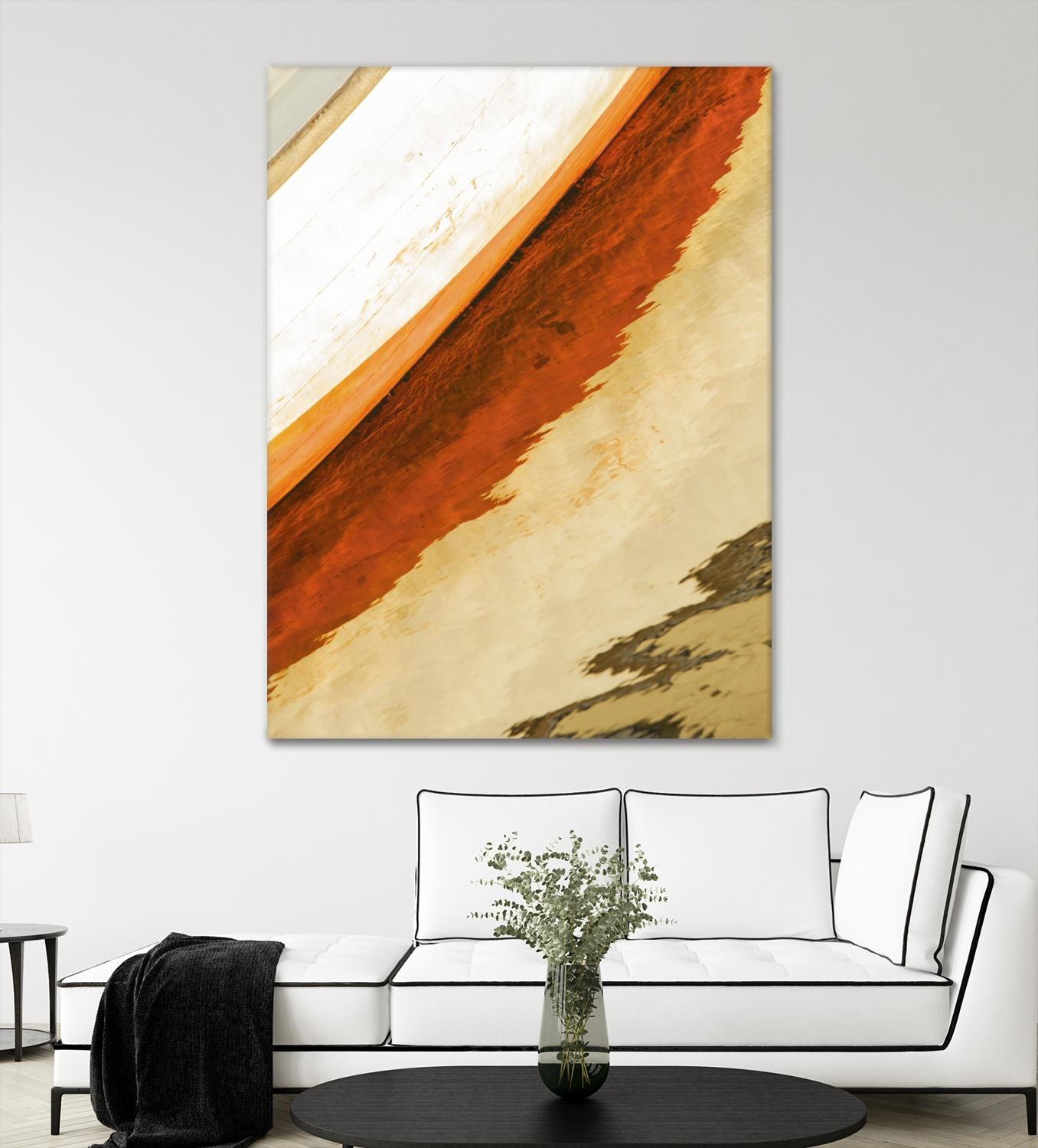 Reflection in Motion by Melissa McClain on GIANT ART - beige abstract