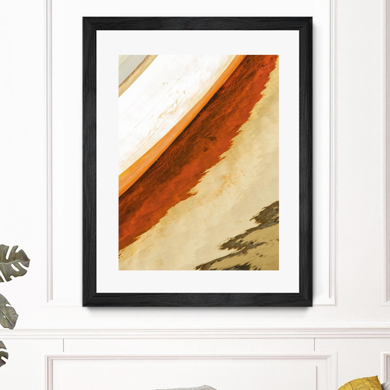 Reflection in Motion by Melissa McClain on GIANT ART - beige abstract