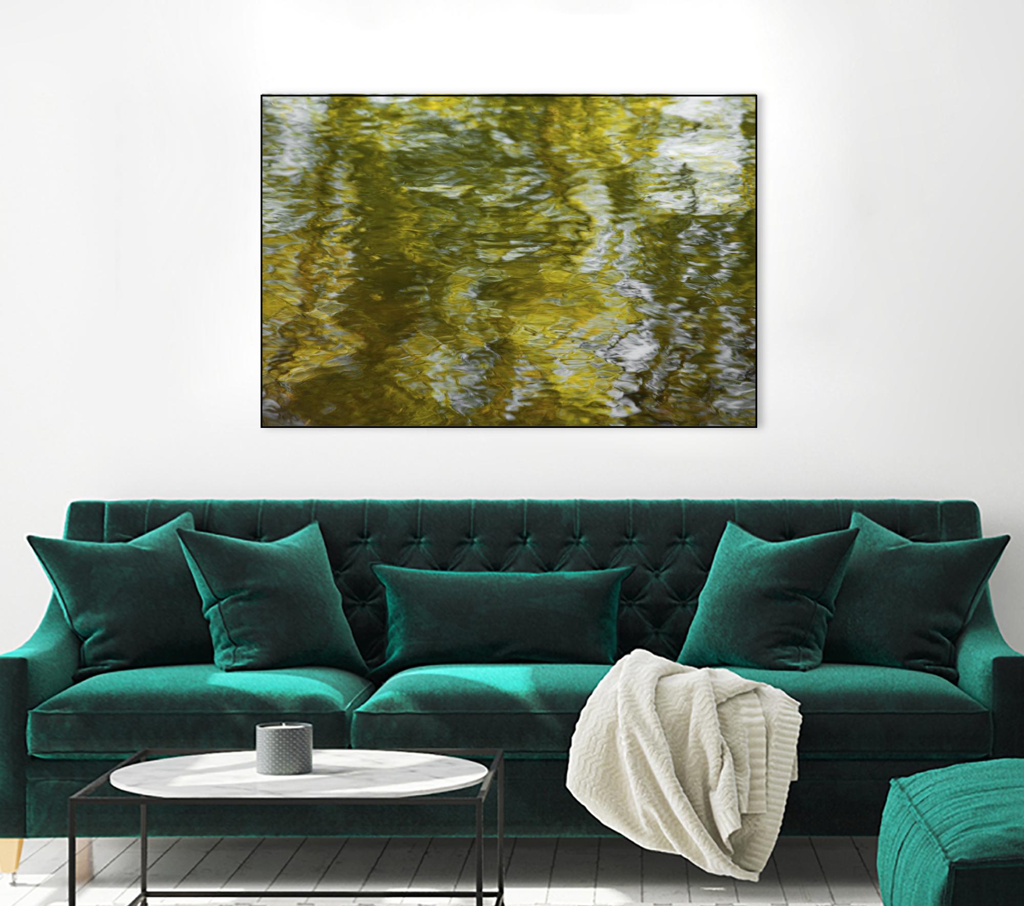 Morning Pond by Melissa McClain on GIANT ART - grey abstract