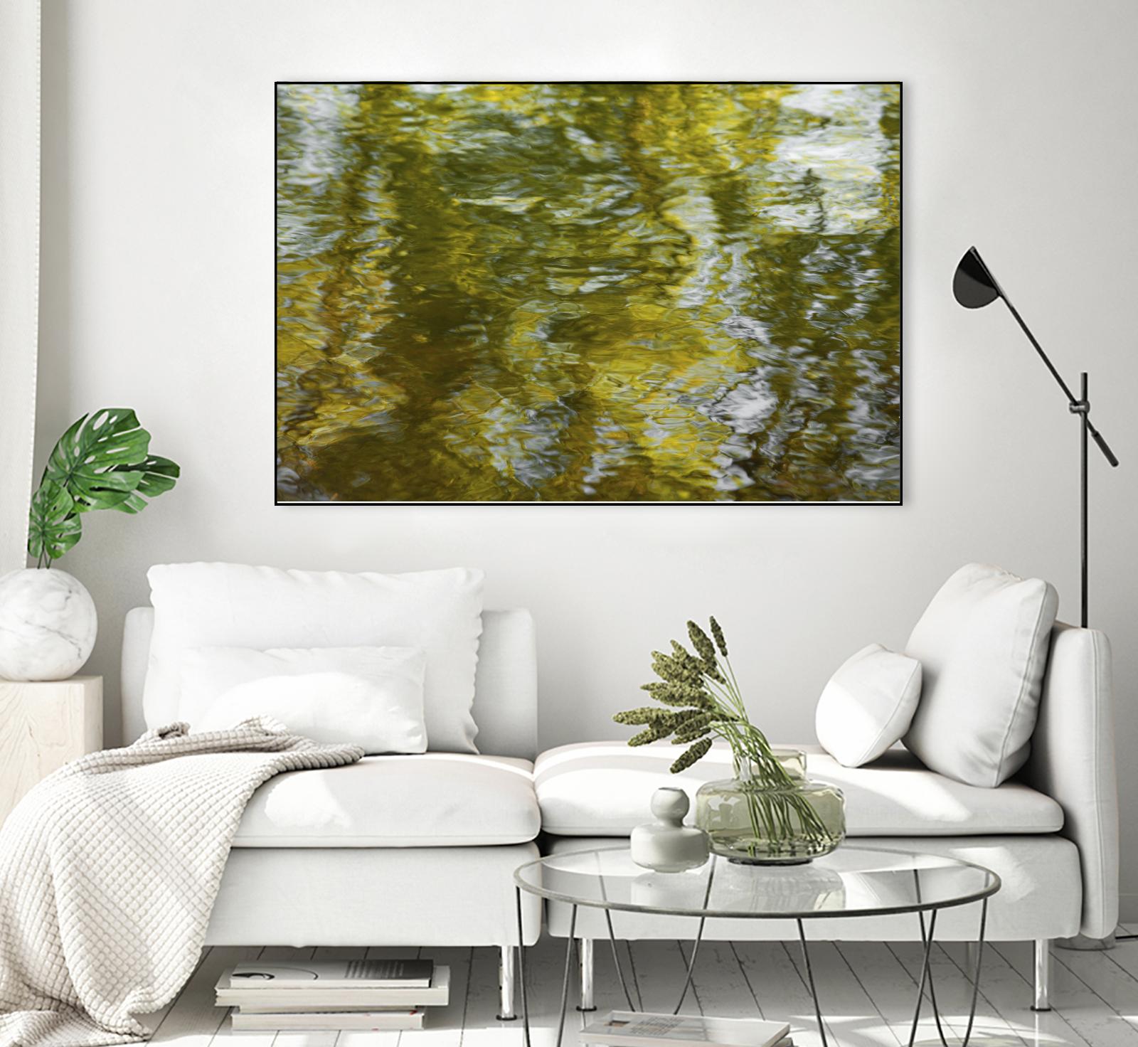 Morning Pond by Melissa McClain on GIANT ART - grey abstract
