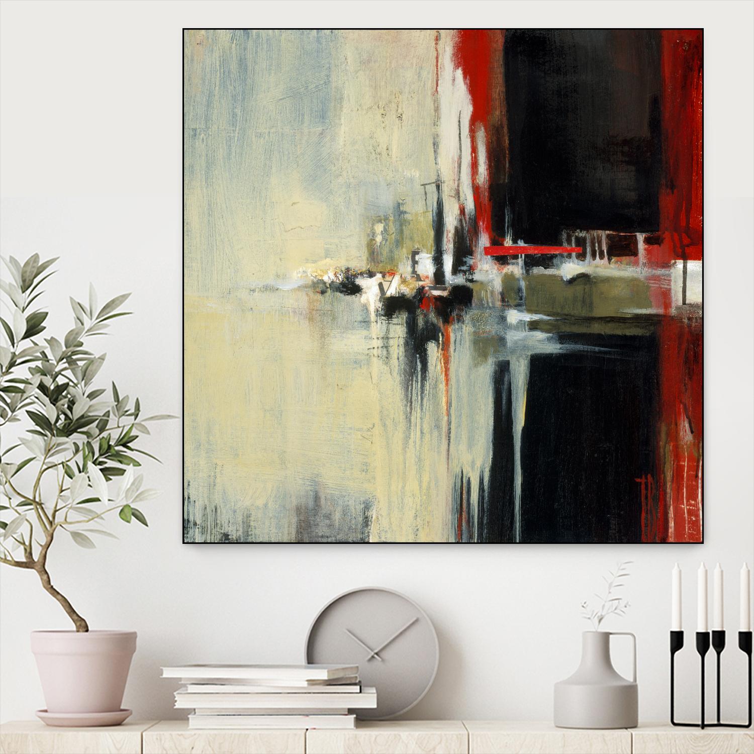 In the Reflexion by Terri Burris on GIANT ART - black abstract