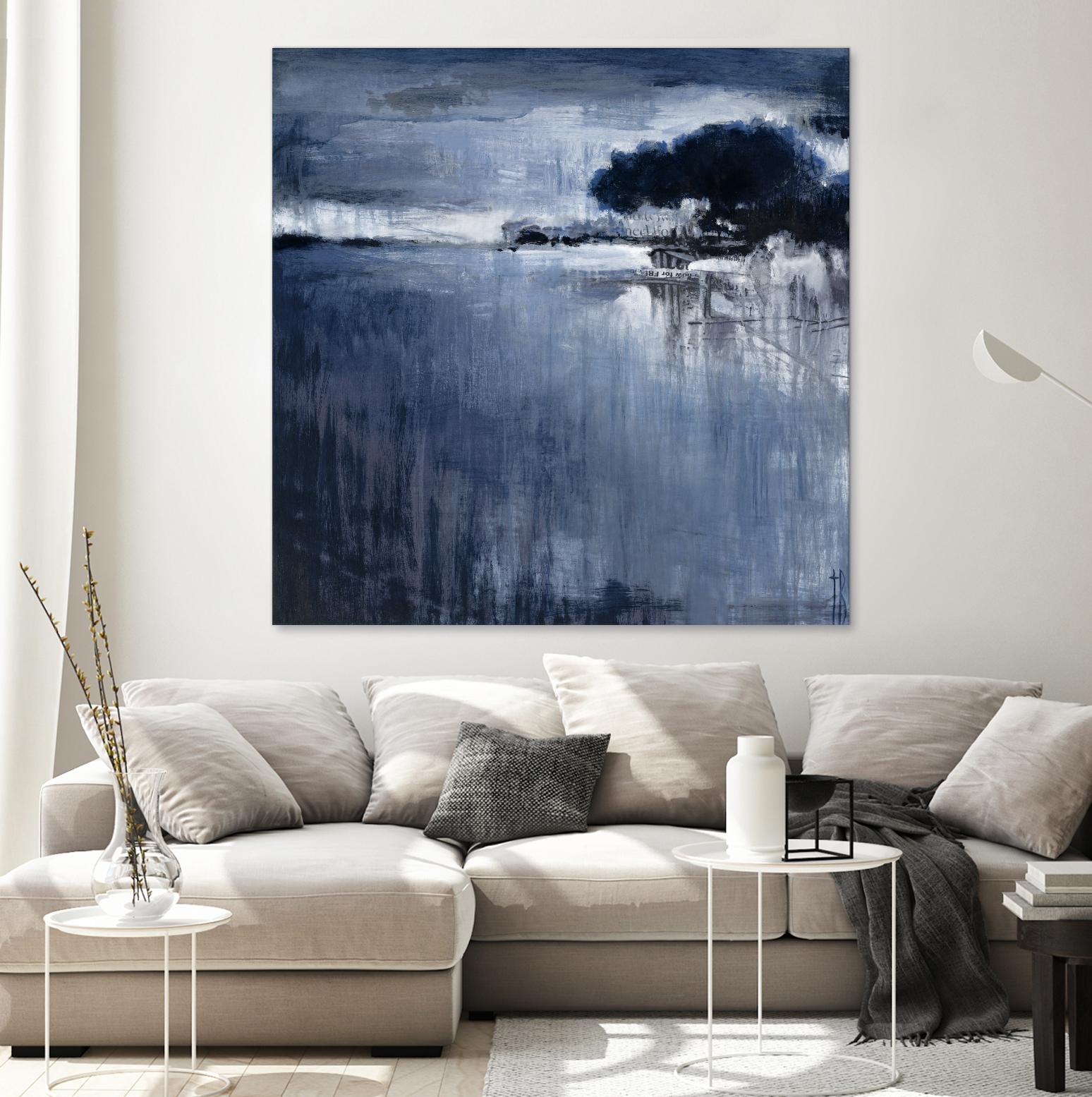 Cambria Fields by Terri Burris on GIANT ART - white abstract