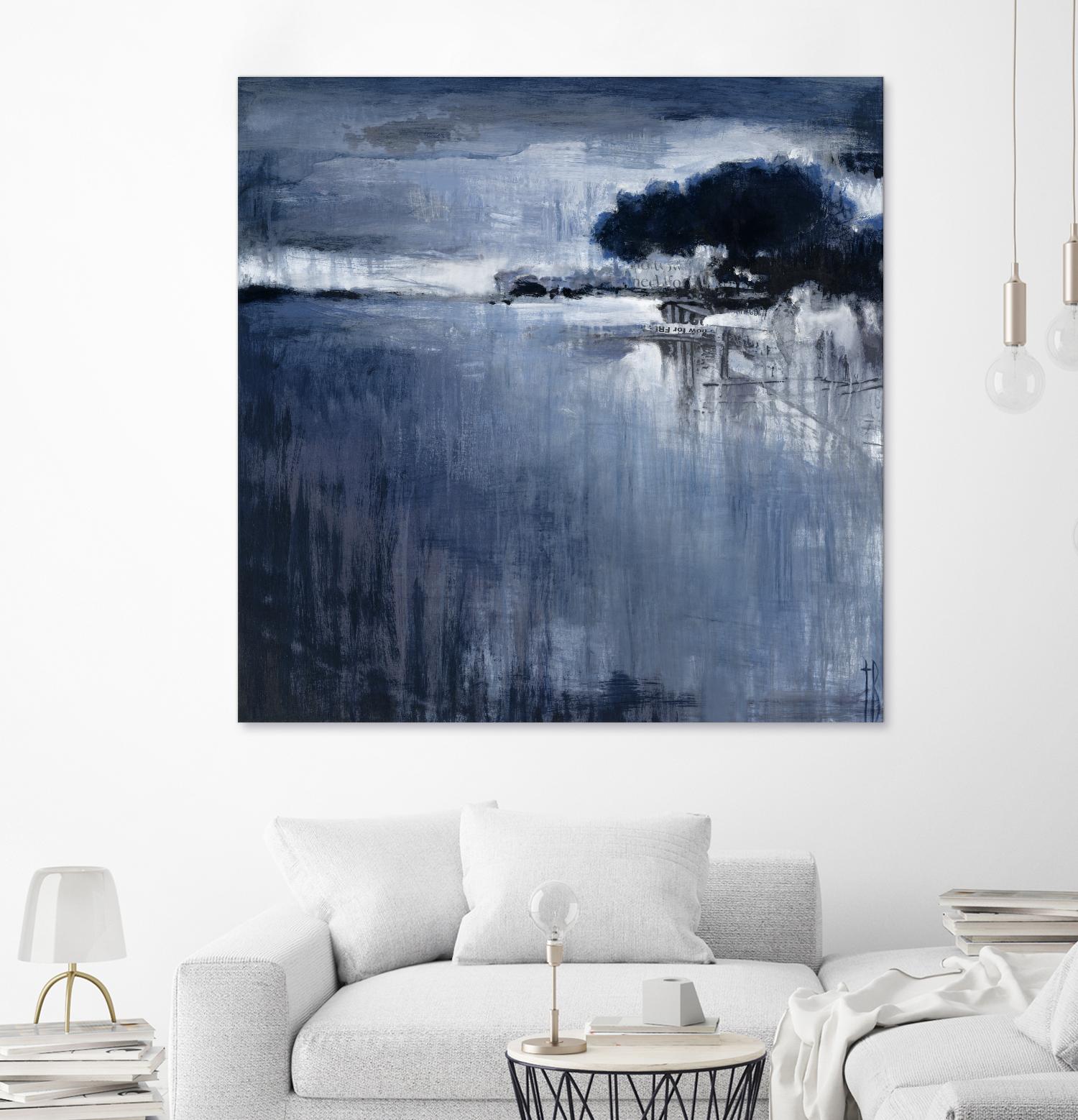 Cambria Fields by Terri Burris on GIANT ART - white abstract